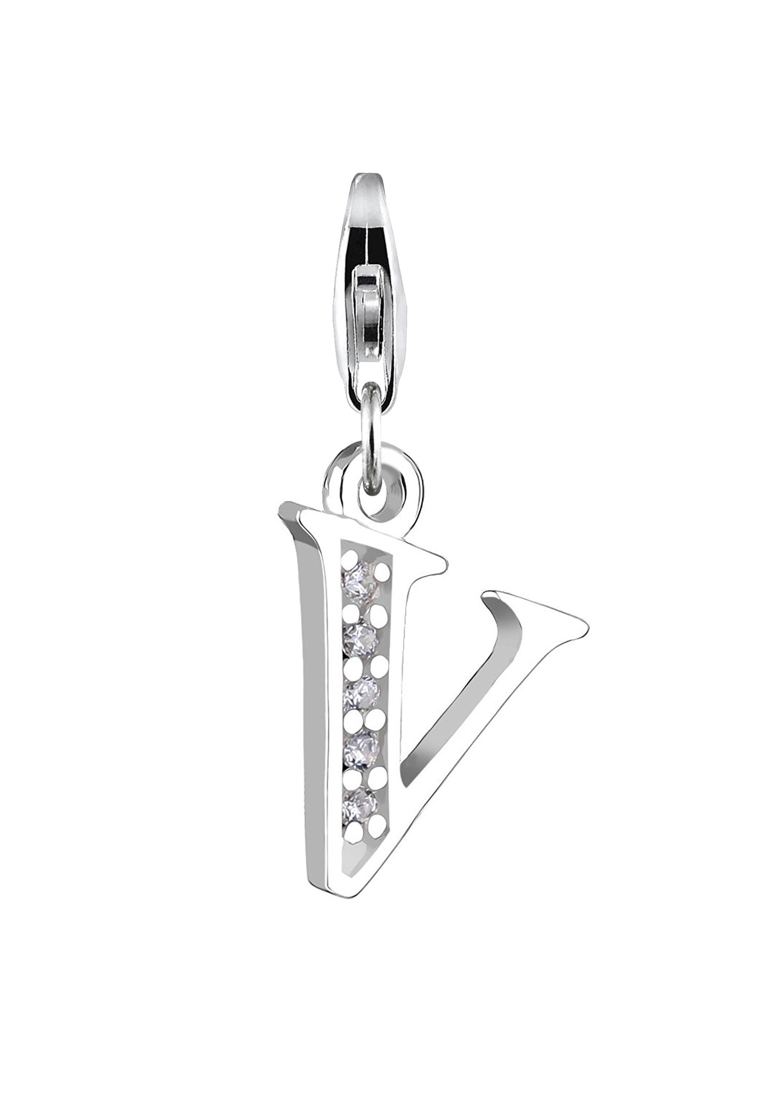 Damski wisiorek litera R ze srebra próby 925 sterling silver