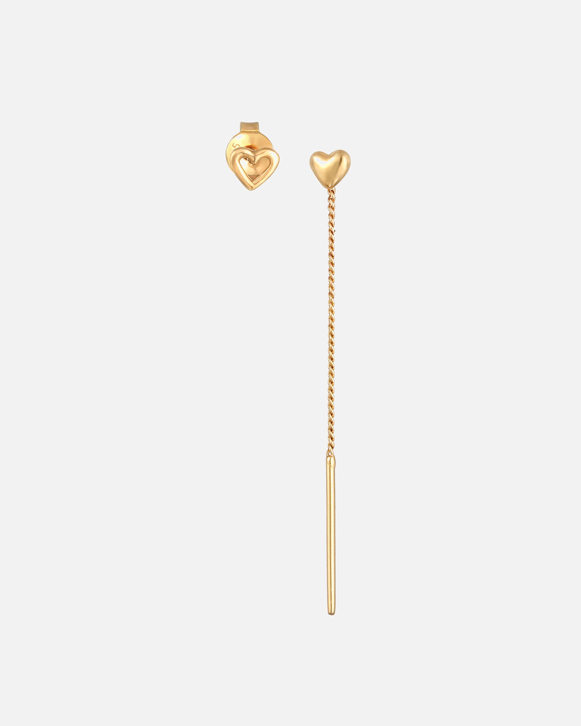 Kolczyki dla Kobieta Elli Damskie kolczyki zestaw kolczyki sztyfty serce ze srebra próby 925 Sterling Silver goldfarben