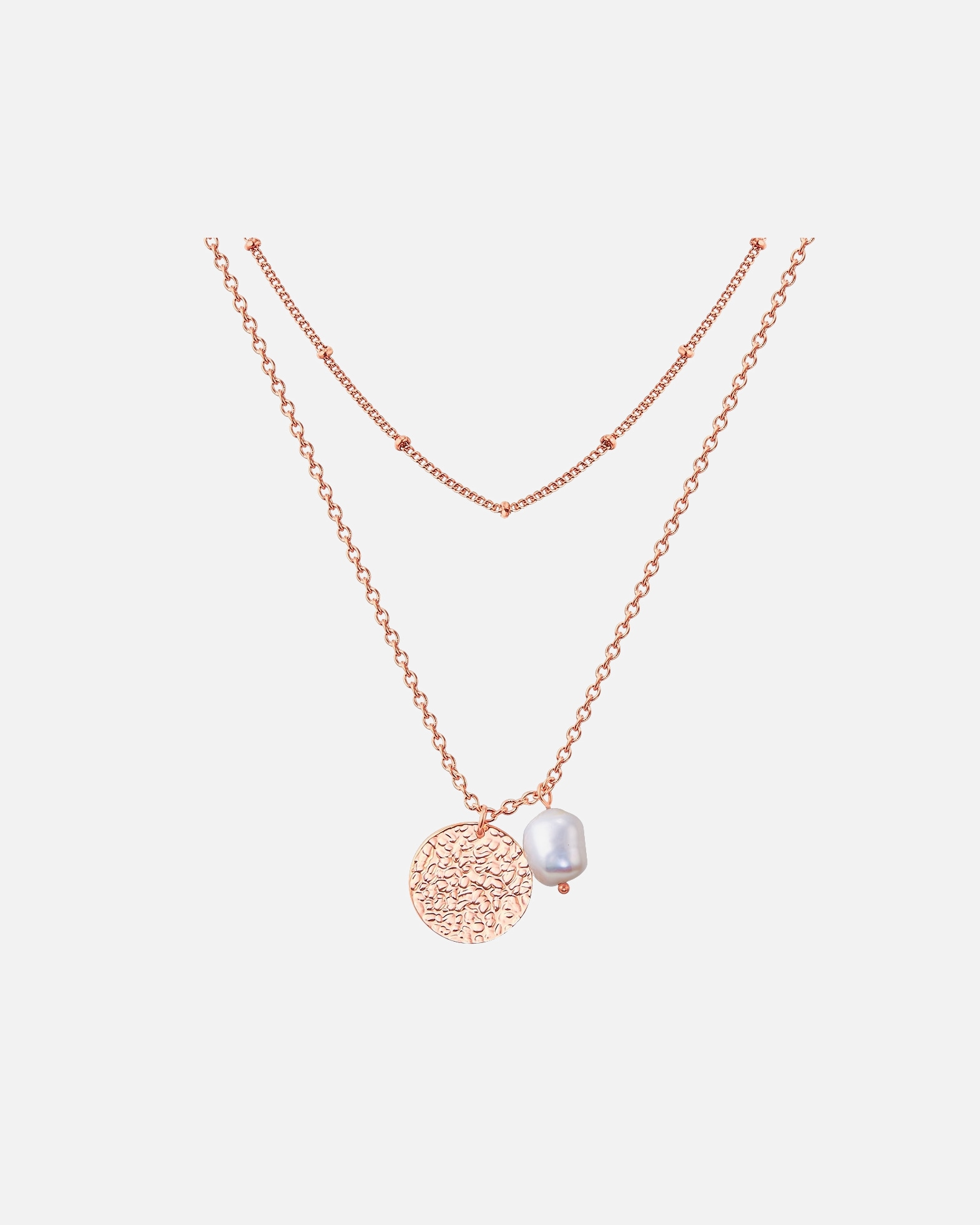 Naszyjnik dla Kobieta Stal nierdzewna Perła hodowlana słodkowodna 38,0/40,0 cm Basiskette + 5,0 cm Verläng