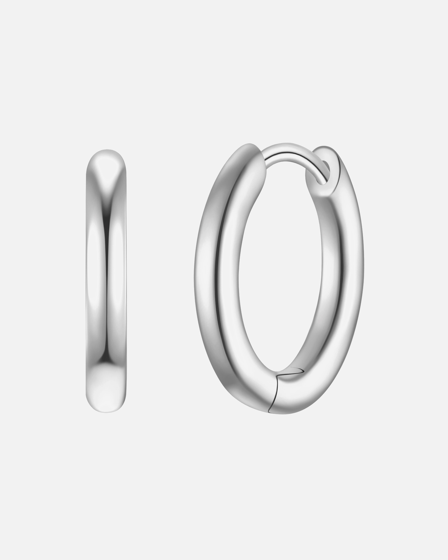 Obrączki dla Kobieta Glanzstücke München Kolczyki kola ze srebra próby 925 w kolorze srebrnym 14,8 mm