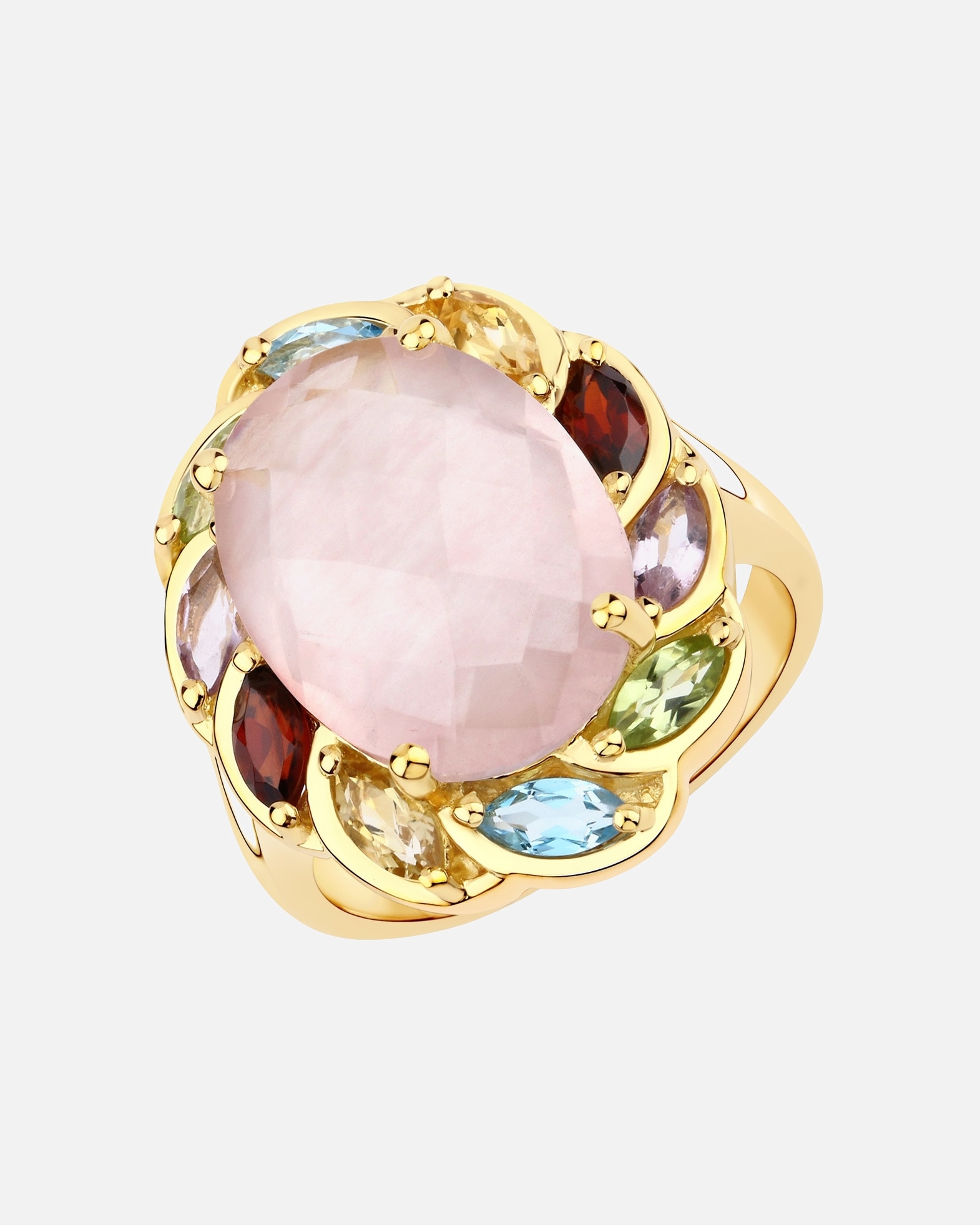 Pierścionek dla Kobieta Rafaela Donata Pierścionek Srebro wysokiej próby Żółte złoto 58