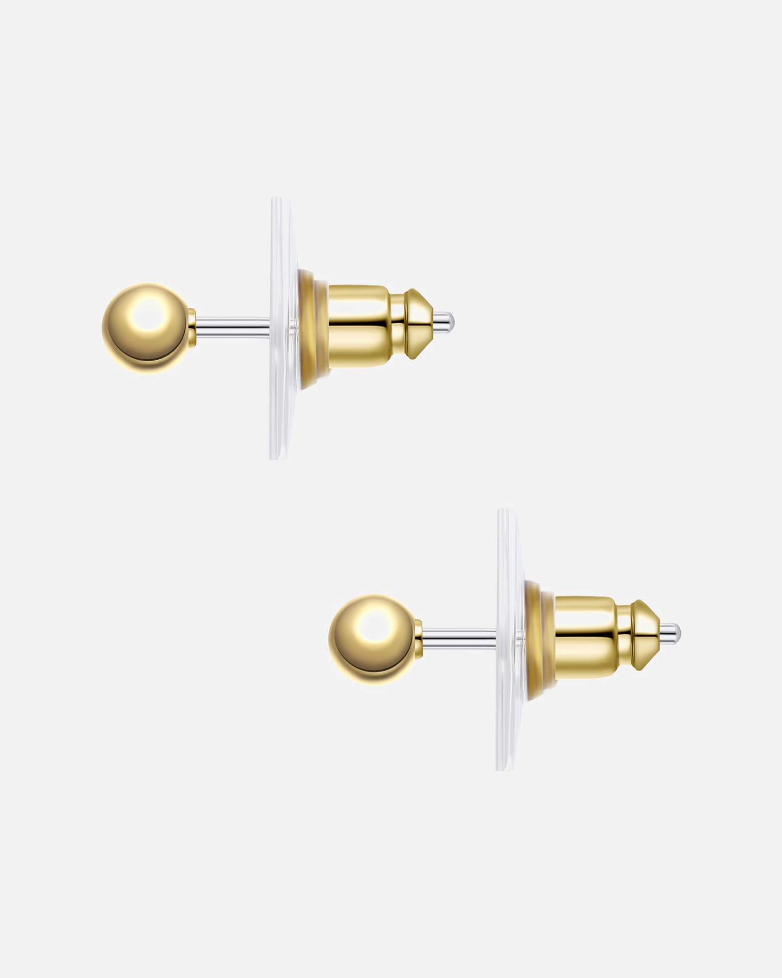 Kolczyki dla Kobieta Yokoamii Kolczyki Stop metali Żółte złoto 4,2 mm