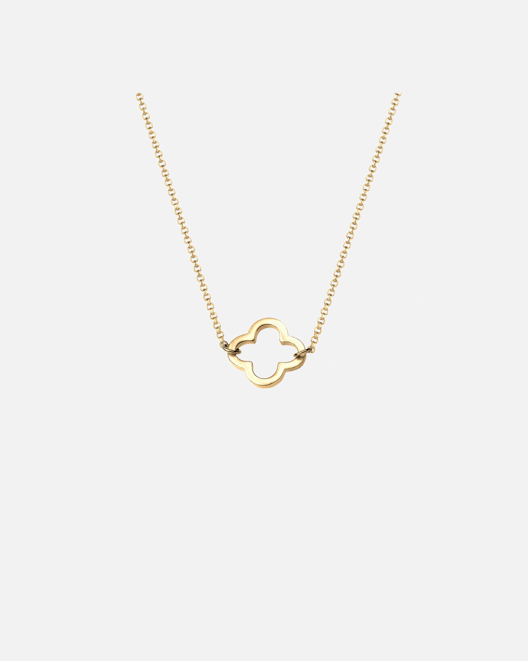 Naszyjnik dla Kobieta Elli Damska koniczynka filigranowa na szczęście srebro 925 Sterling Silver 40