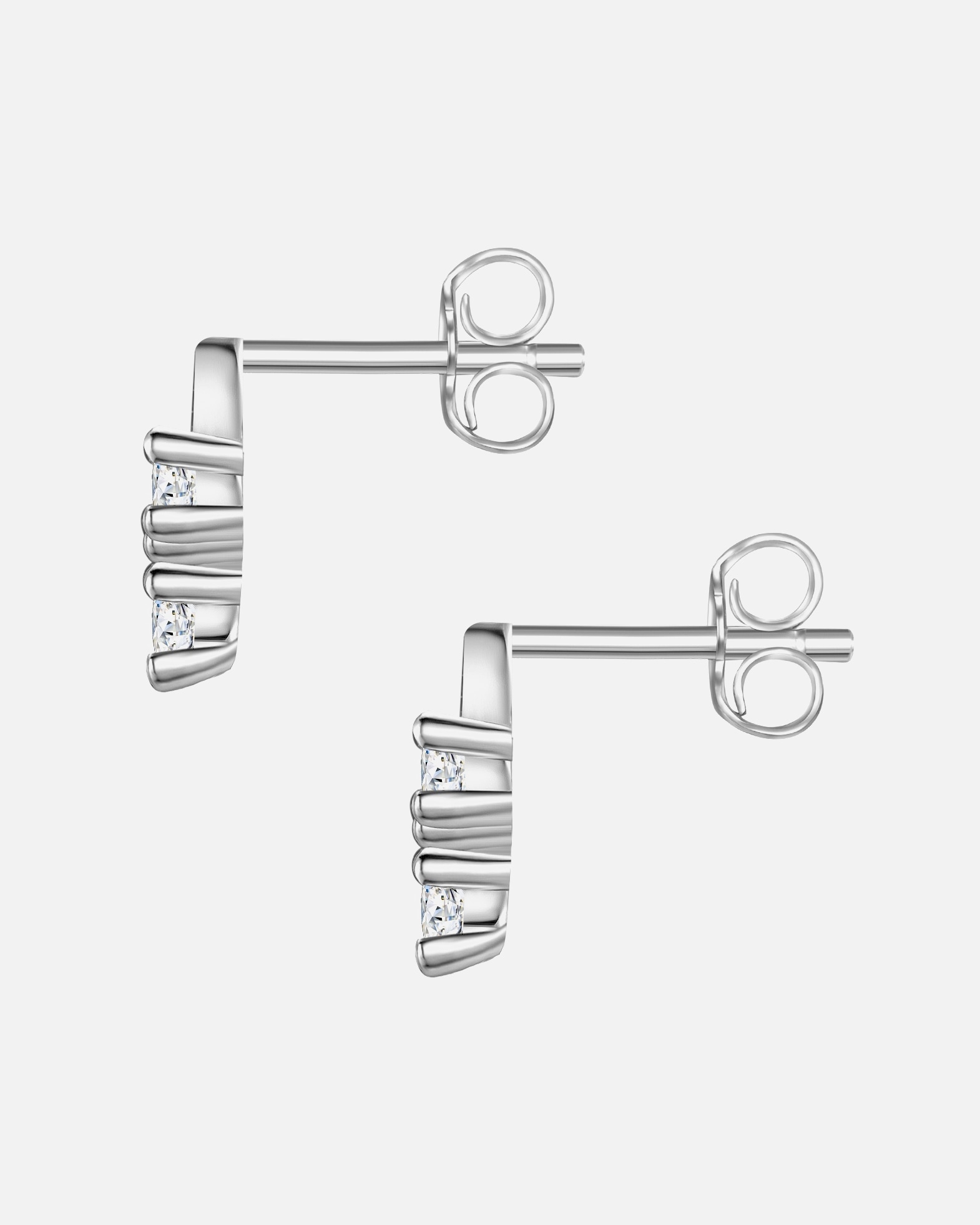 Kolczyki dla Kobieta Glanzstücke München Srebrne kolczyki sztyfty srebro wysokiej próby Cyrkonia srebrny 7,5 mm