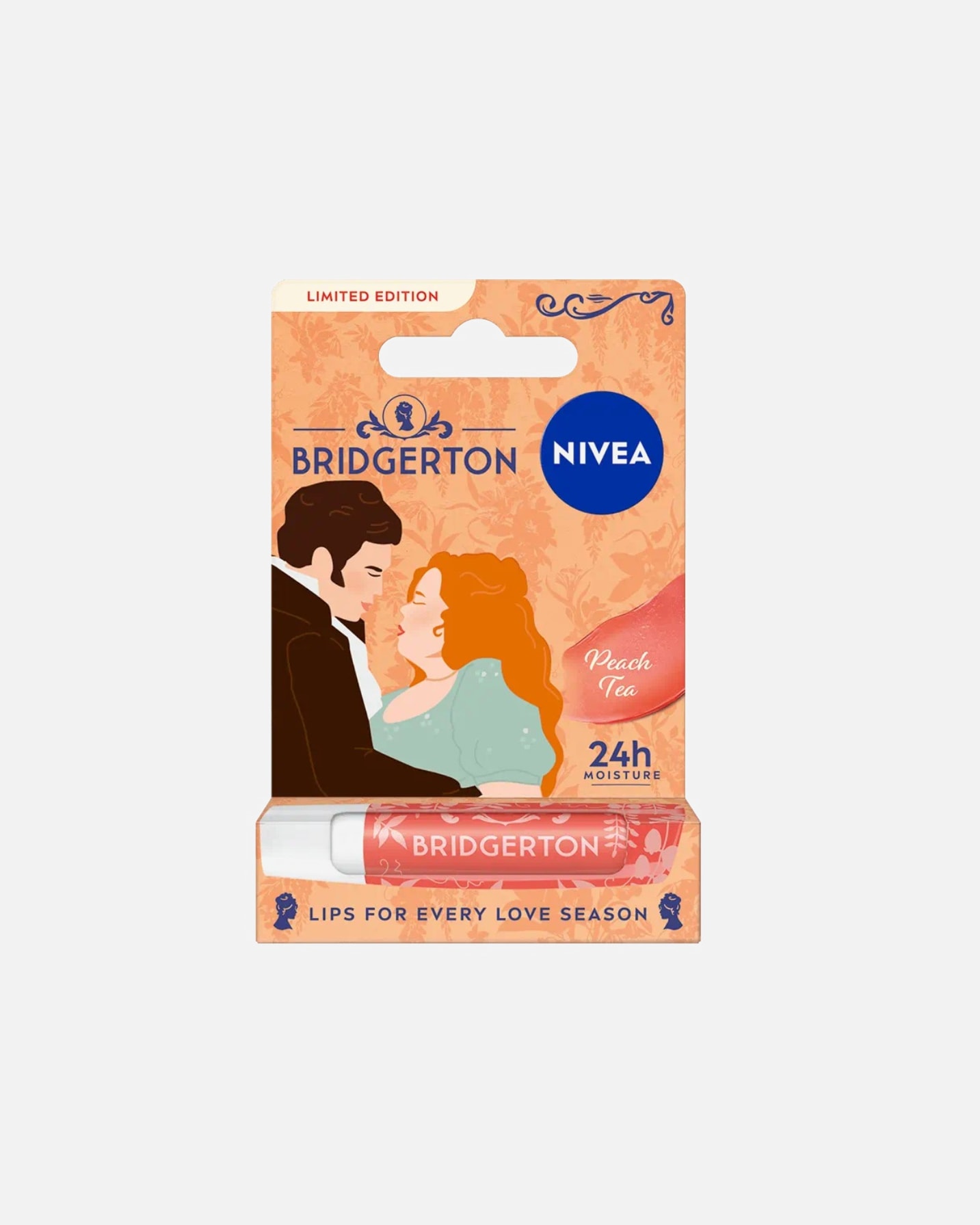 Pomadka do ust dla Kobieta NIVEA Bridgerton Edition Penelope&Colin Peach Tea