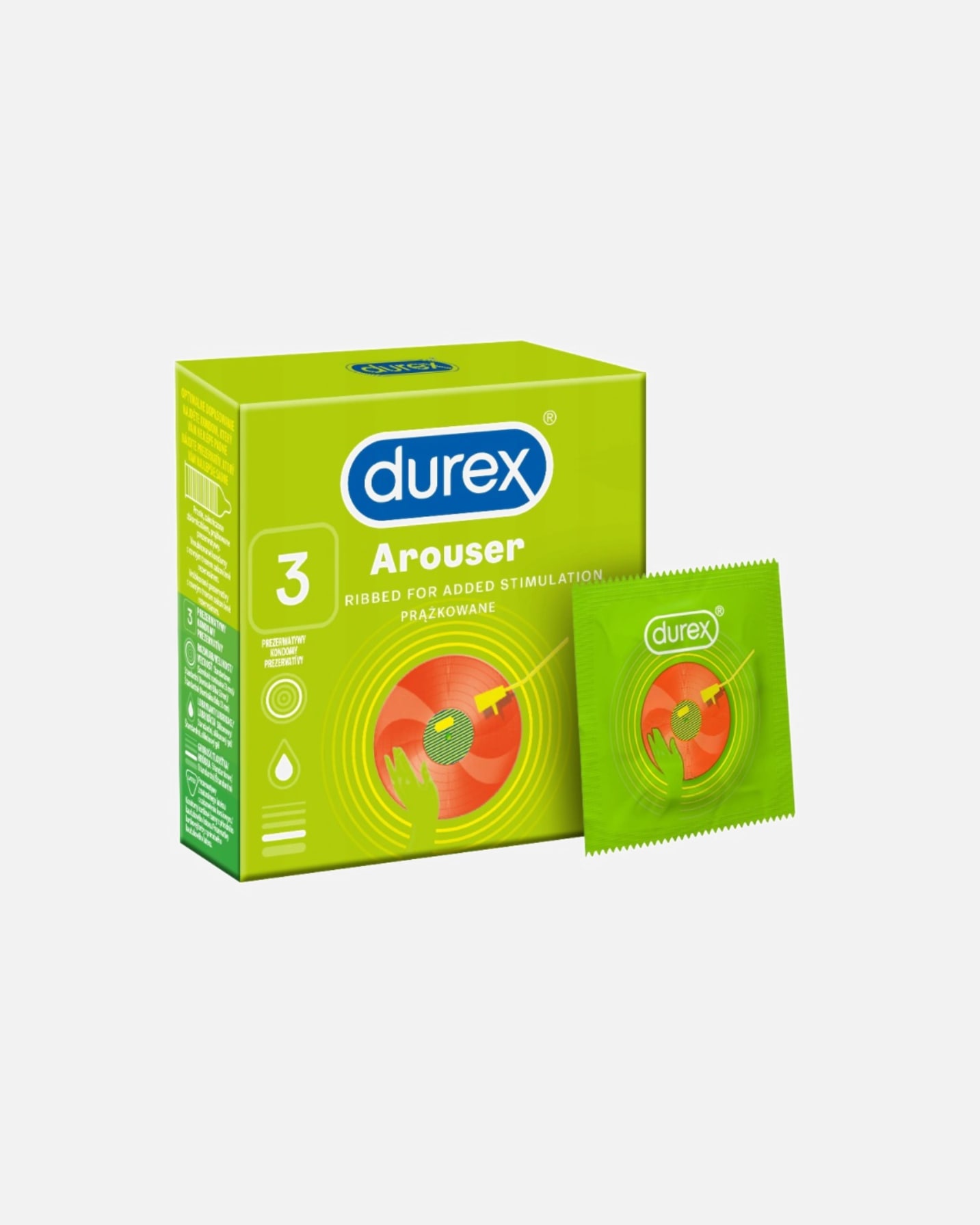 Prezerwatywa dla Unisex Durex Arouser 3 szt