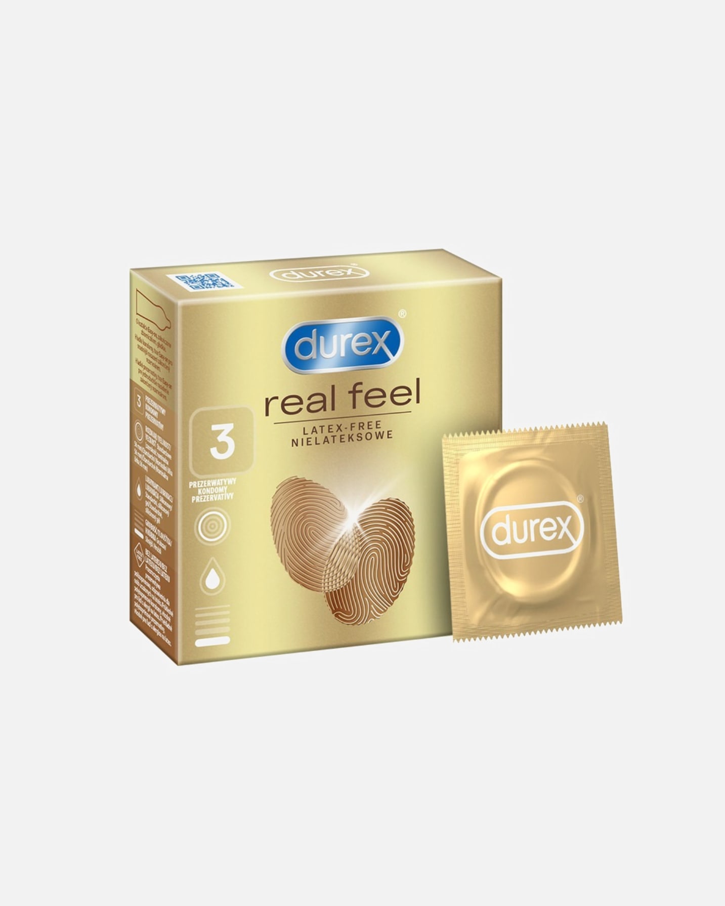 Prezerwatywa dla Unisex Durex Real Feel 3 szt