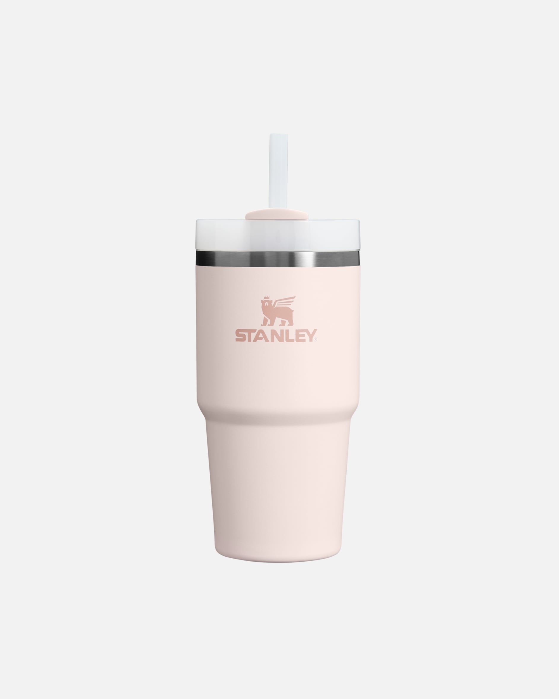 Bidon dla Unisex Stanley 1913 Kubek ze słomką - 0,6L - THE QUENCHER H2.0 FLOWSTATE™ TUMBLER Rose Quartz 2.0