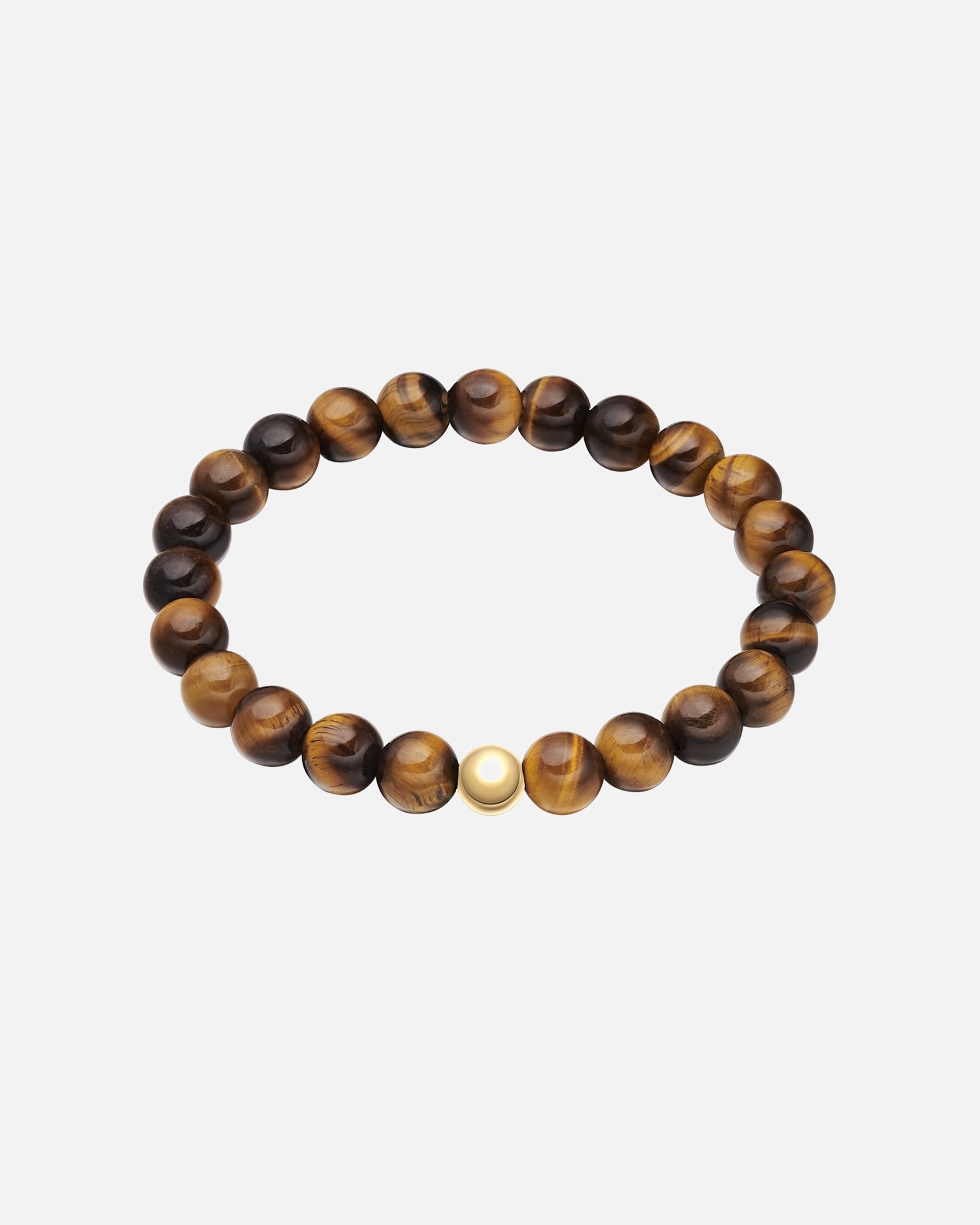 Bransoletka dla Mężczyzna True Rebels Bransoletka ze Stali Nierdzewnej w zlotym z Okiem Tygrysa 19,0 cm