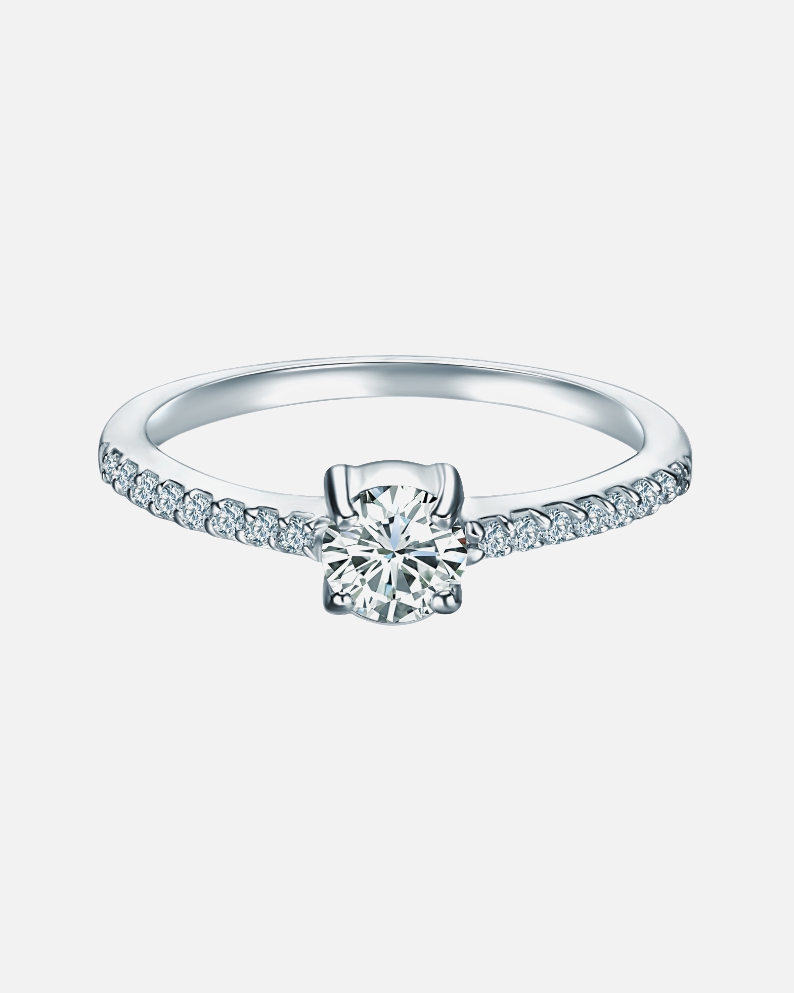 Pierścionek dla Kobieta Trilani Pierścionek z Srebro wysokiej próby w Srebrny 54