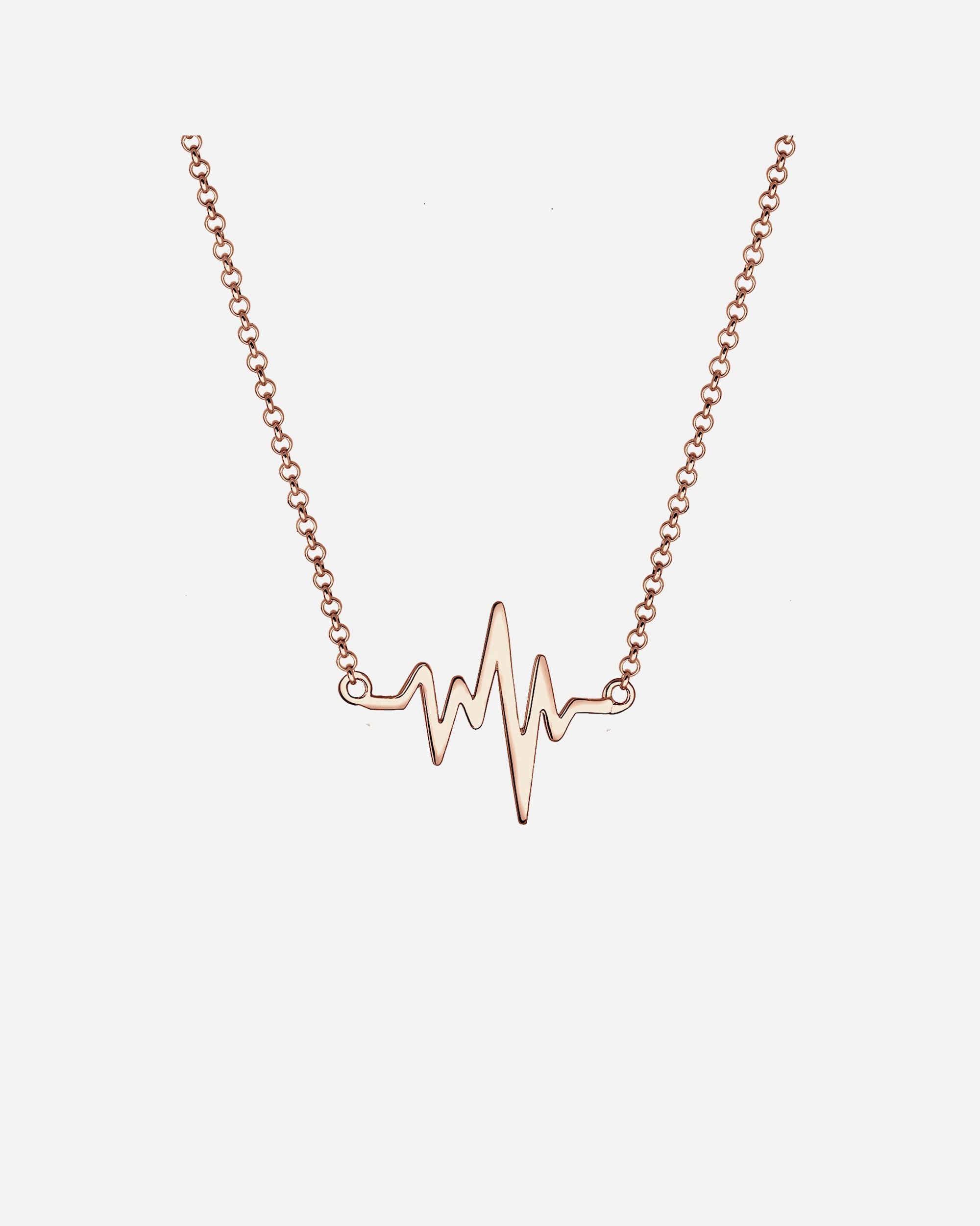 Naszyjnik dla Kobieta Elli Damski Heartbeat Love w srebrze próby 925 Sterling Silver rosefarben