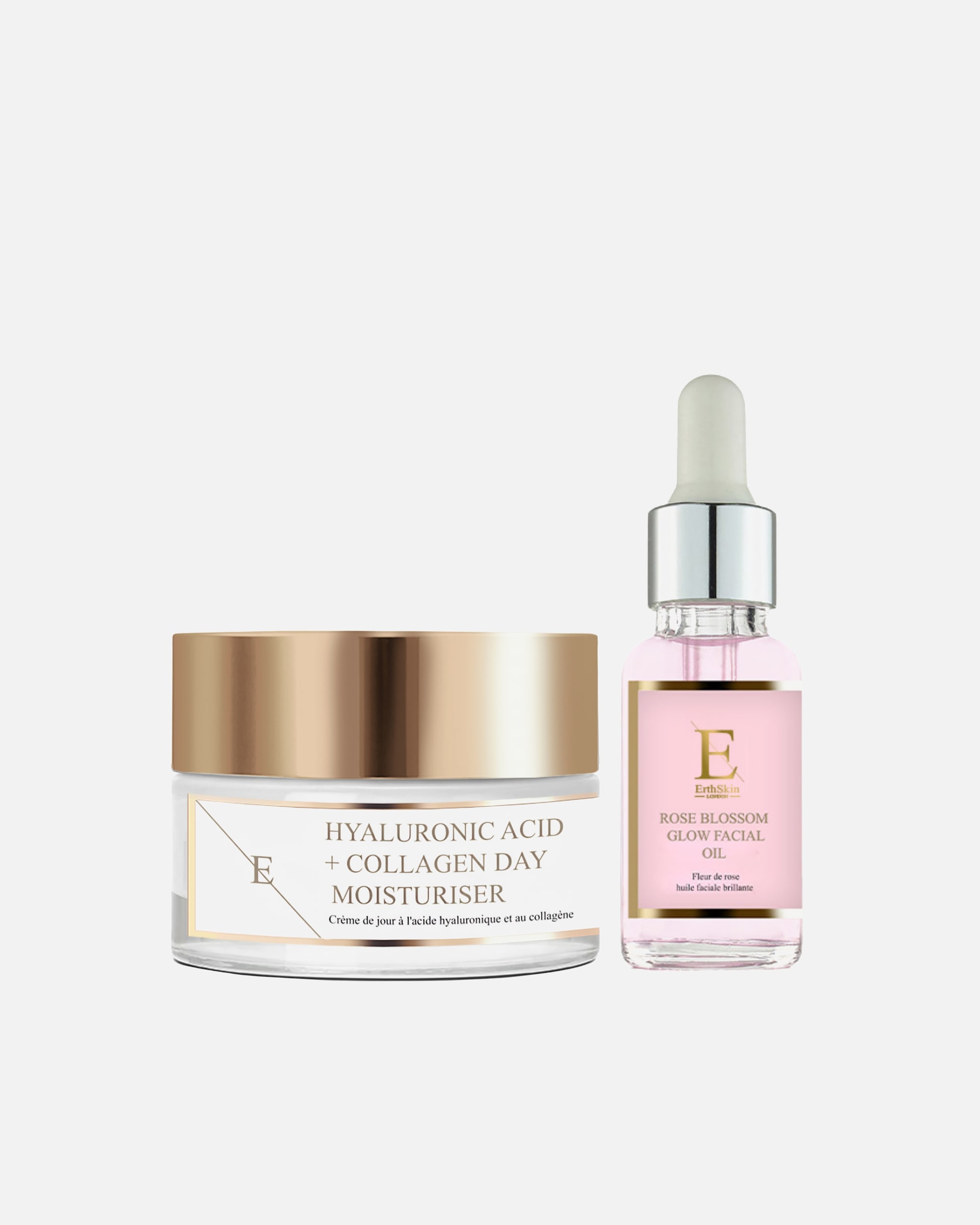Zestaw do pielęgnacji twarzy dla Kobieta ErthSkin London Zestaw Rose & Hydra Glow 1 sztukaka