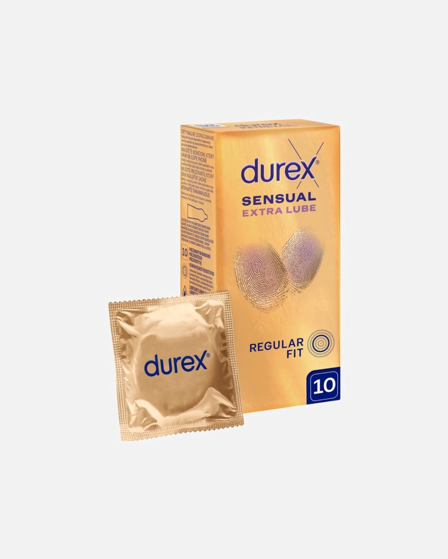 Prezerwatywa dla Mężczyzna Durex Sensual Extra Lube 10 szt