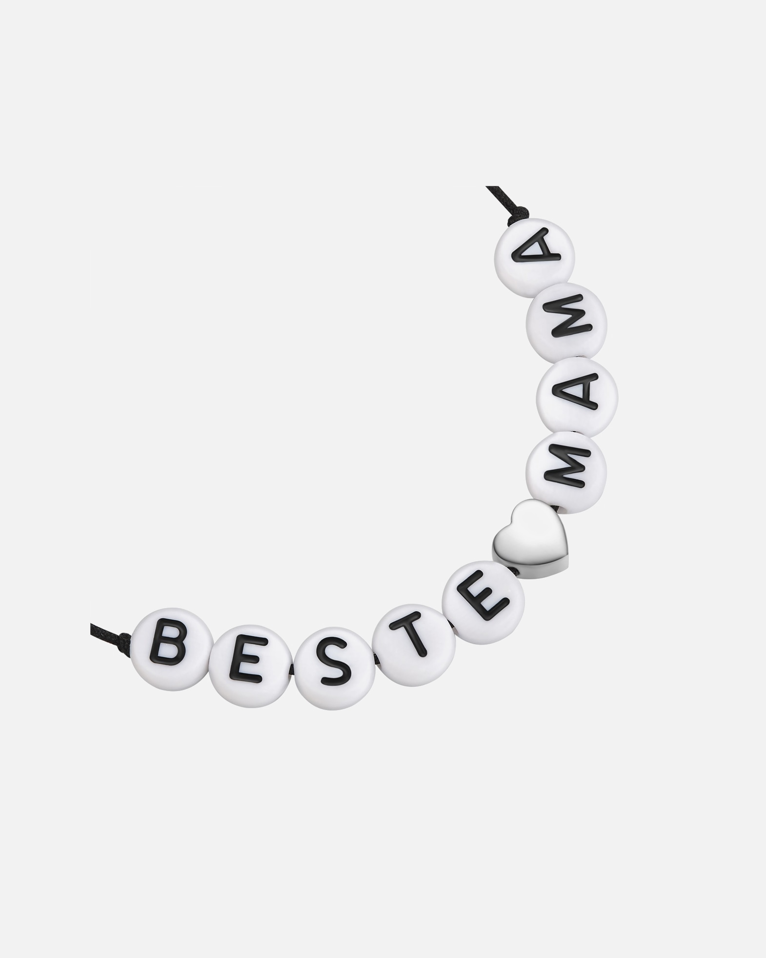 Bransoletka dla Kobieta Glanzstücke München Bransoletka serce/NAJLEPSZA MAMA z srebra próby 925 w kolorze srebrnym 15,0 - 22,0 cm, flexibel einstellbar