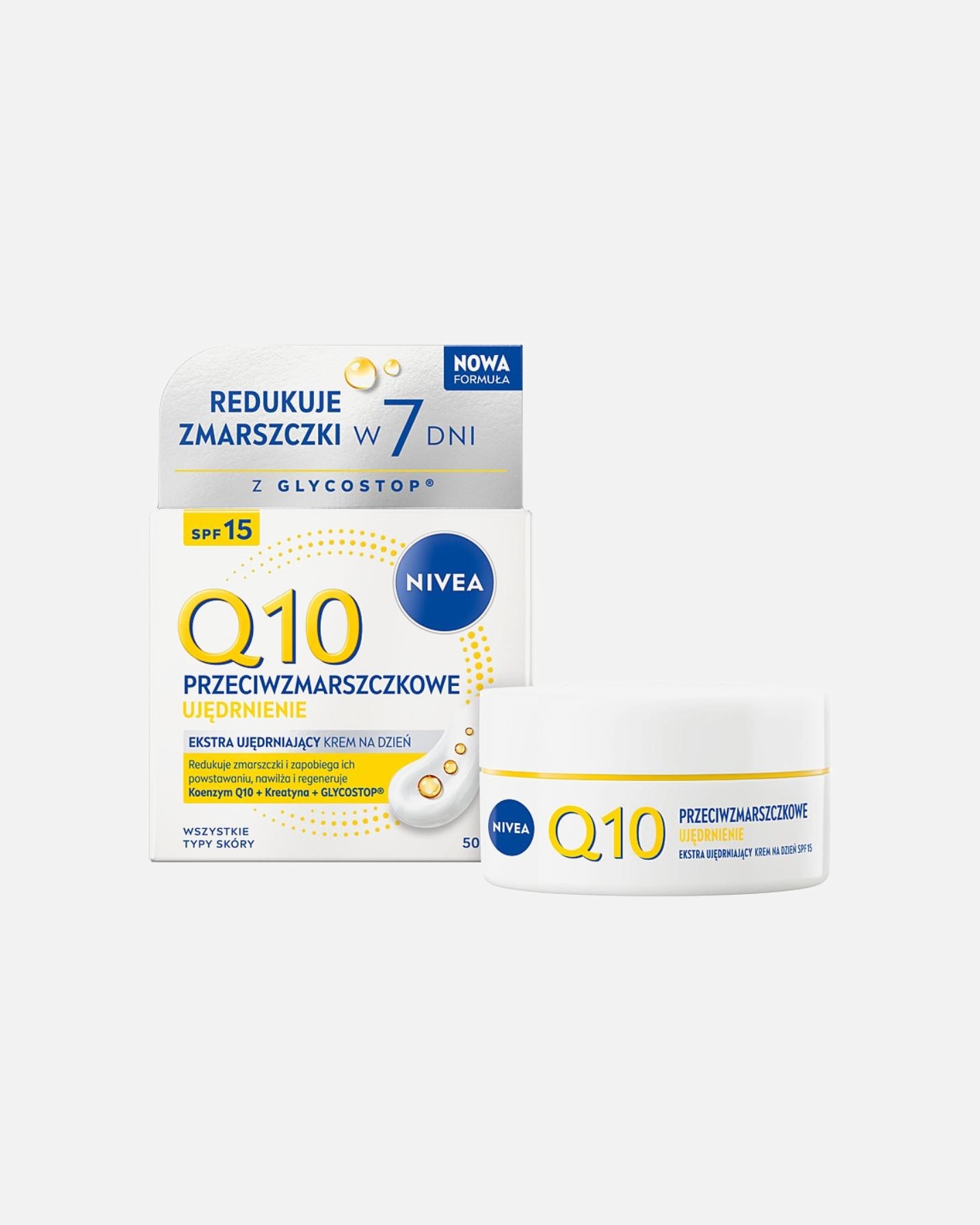Krem do twarzy dla Kobieta NIVEA Q10 Przeciwzmarszczkowe Ujędrnienie 50 ml