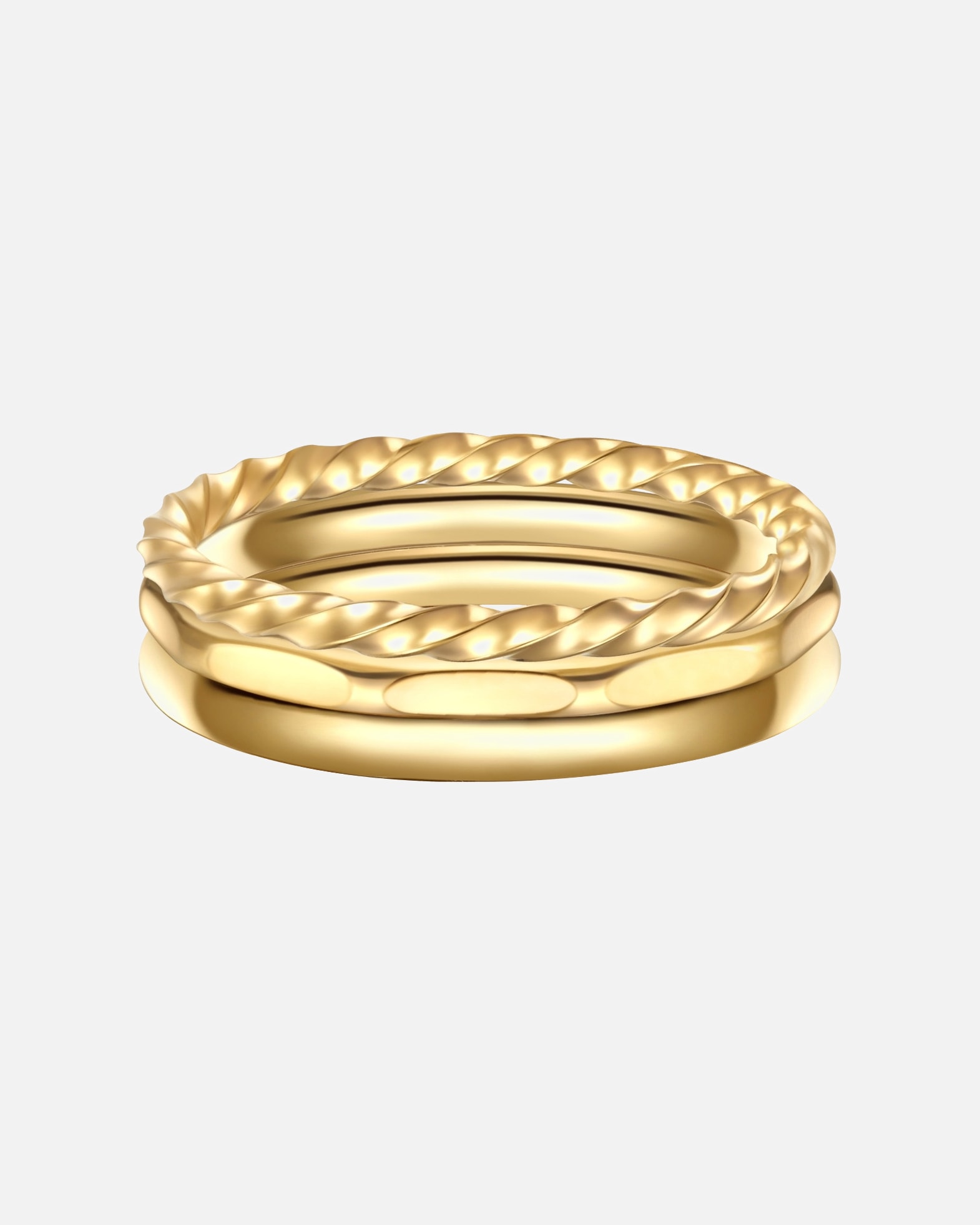 Pierścionek dla Kobieta EASTSIDE Komplet (3 pierścionki) Stal nierdzewna Żółte złoto 60