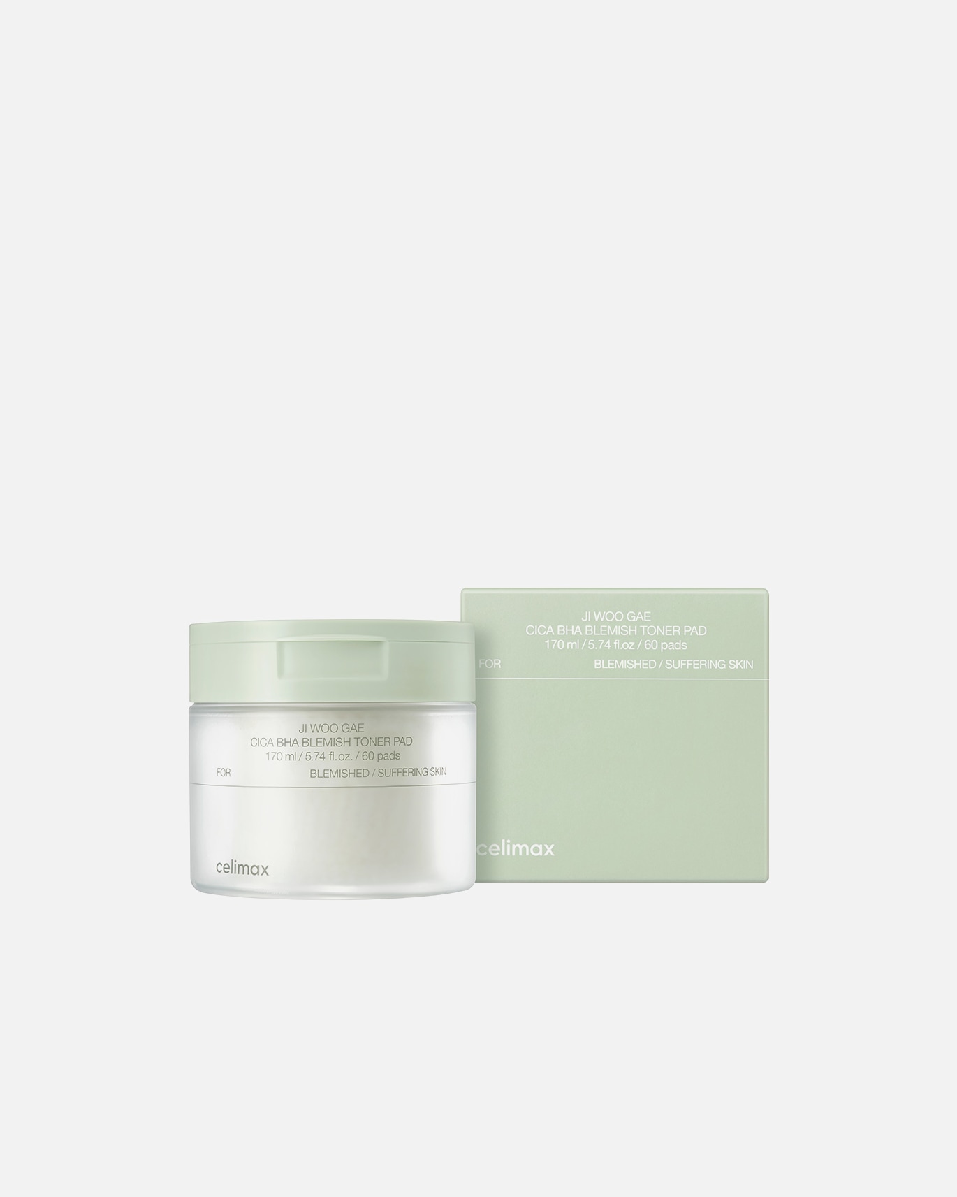 Tonik do twarzy dla Unisex Celimax Ji Woo Gae Cica BHA Blemish Toner Pad 170 ml