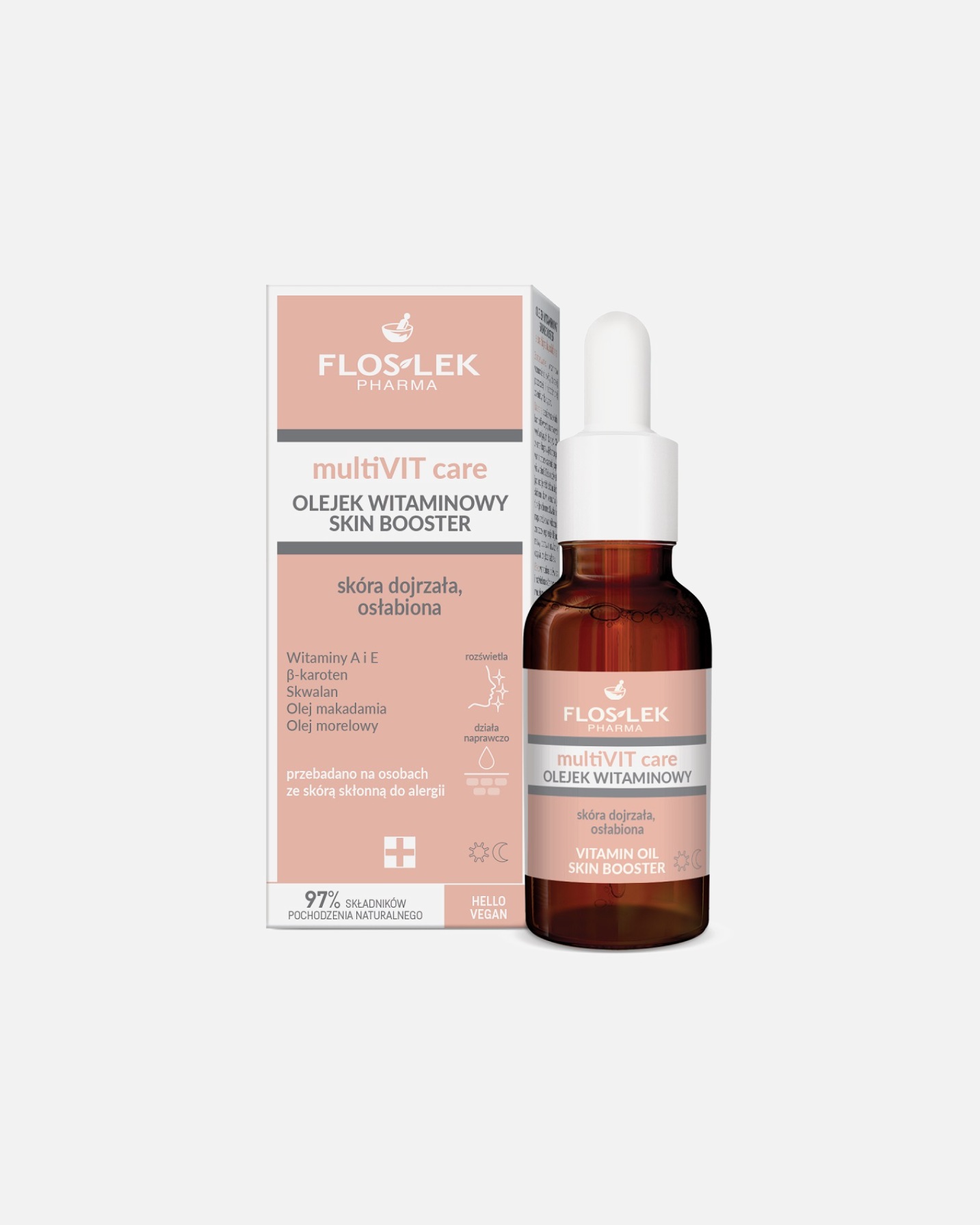 Olejek do twarzy dla Kobieta Floslek multiVIT care 30 ml