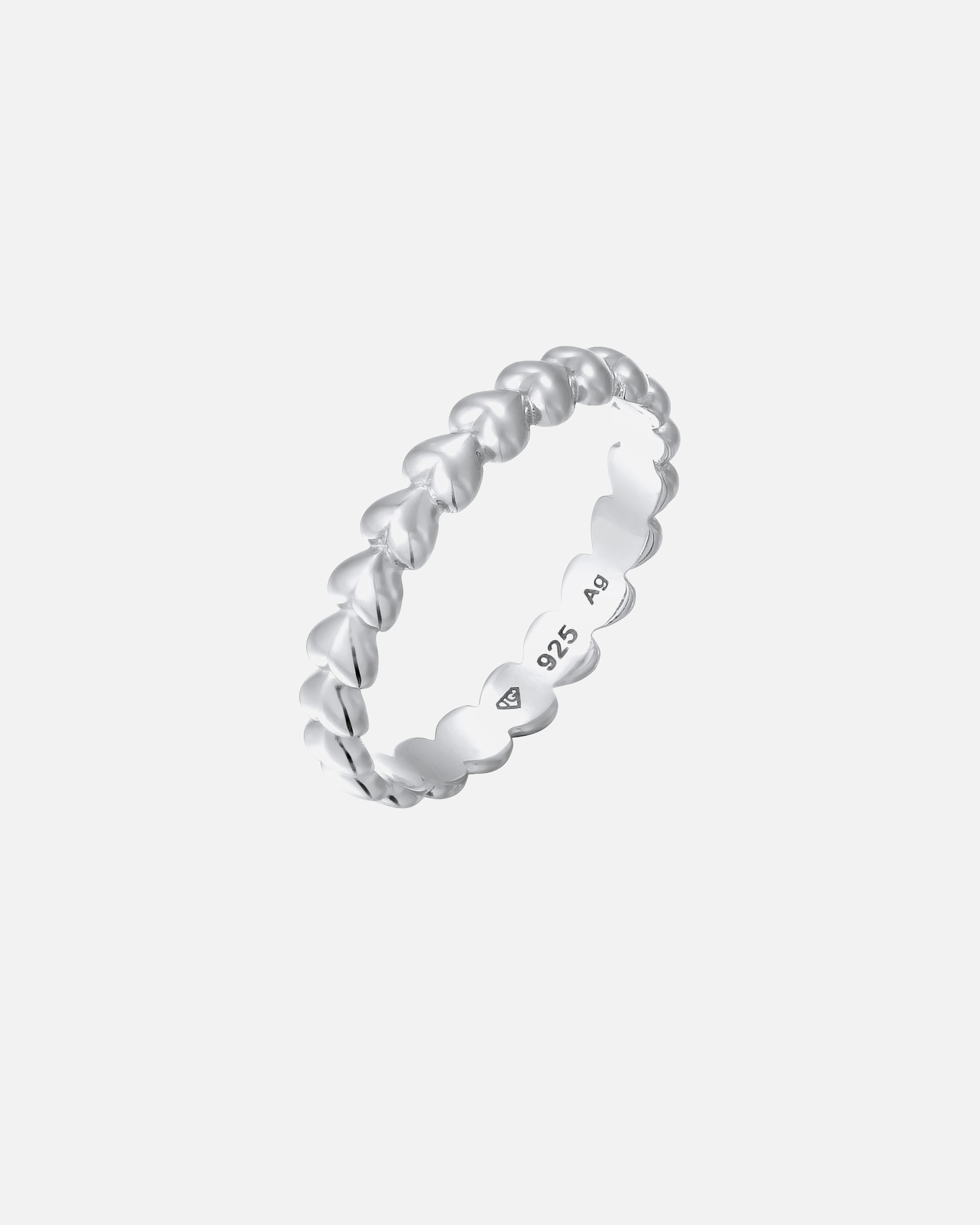 Pierścionek dla Kobieta Elli Pierścionek Damski Serce 925 Sterling Silver Walentynkowy 52