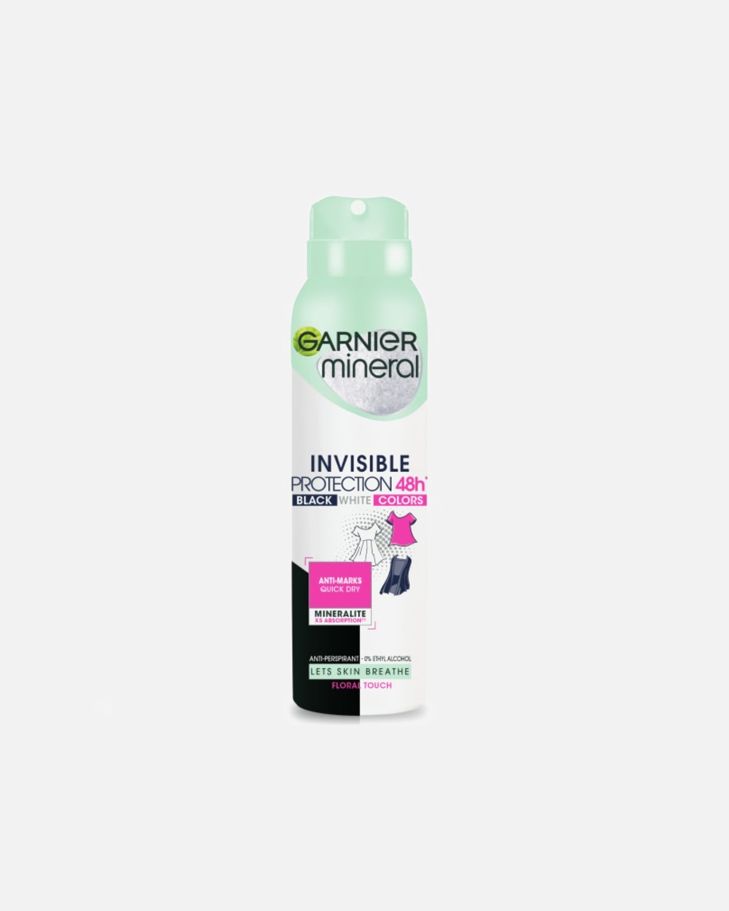 Dezodorant dla Kobieta Garnier Mineral Invisible Protection Floral 150 ml