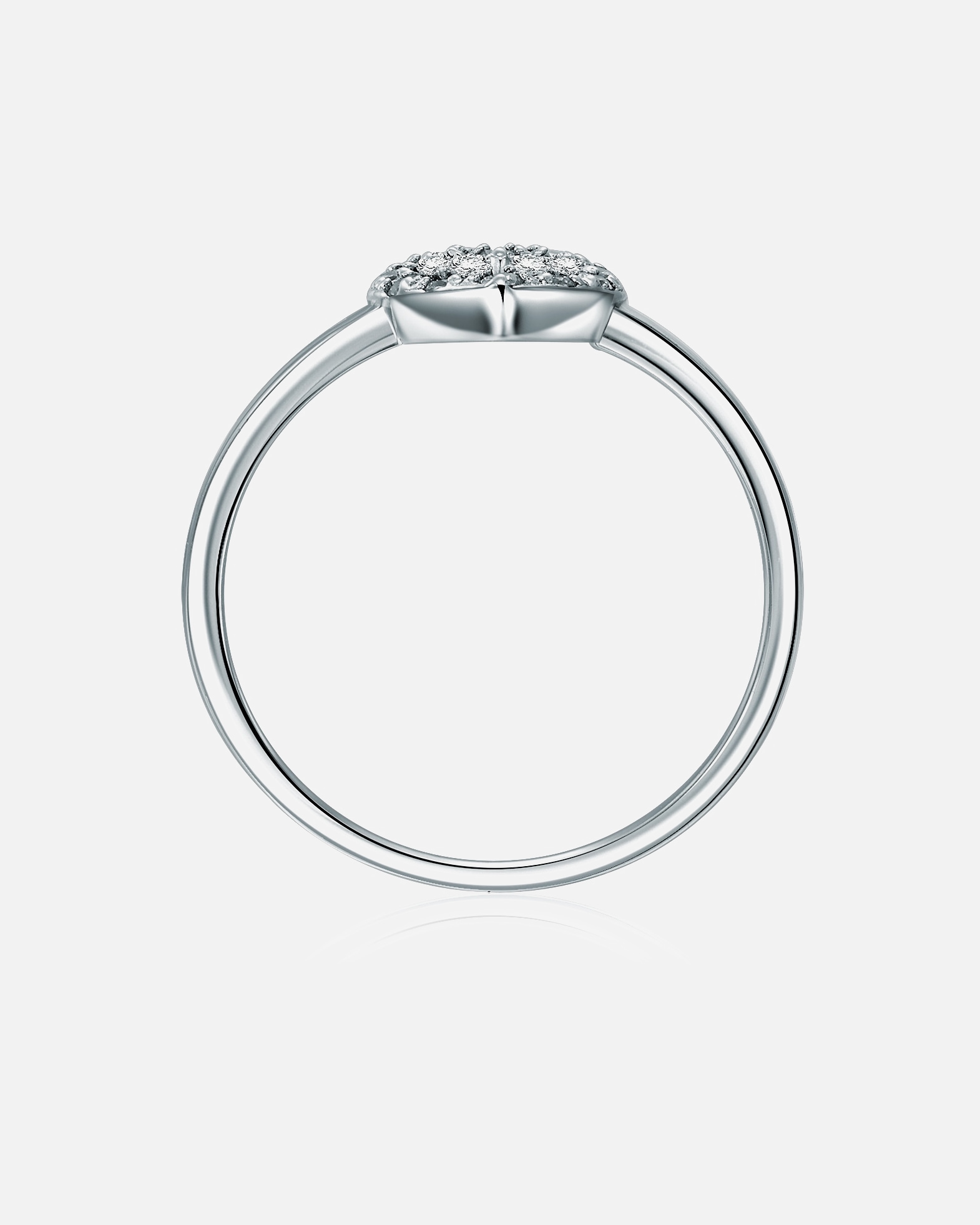 Pierścionek dla Kobieta Trilani Pierścionek z Srebro wysokiej próby w Srebrny 54