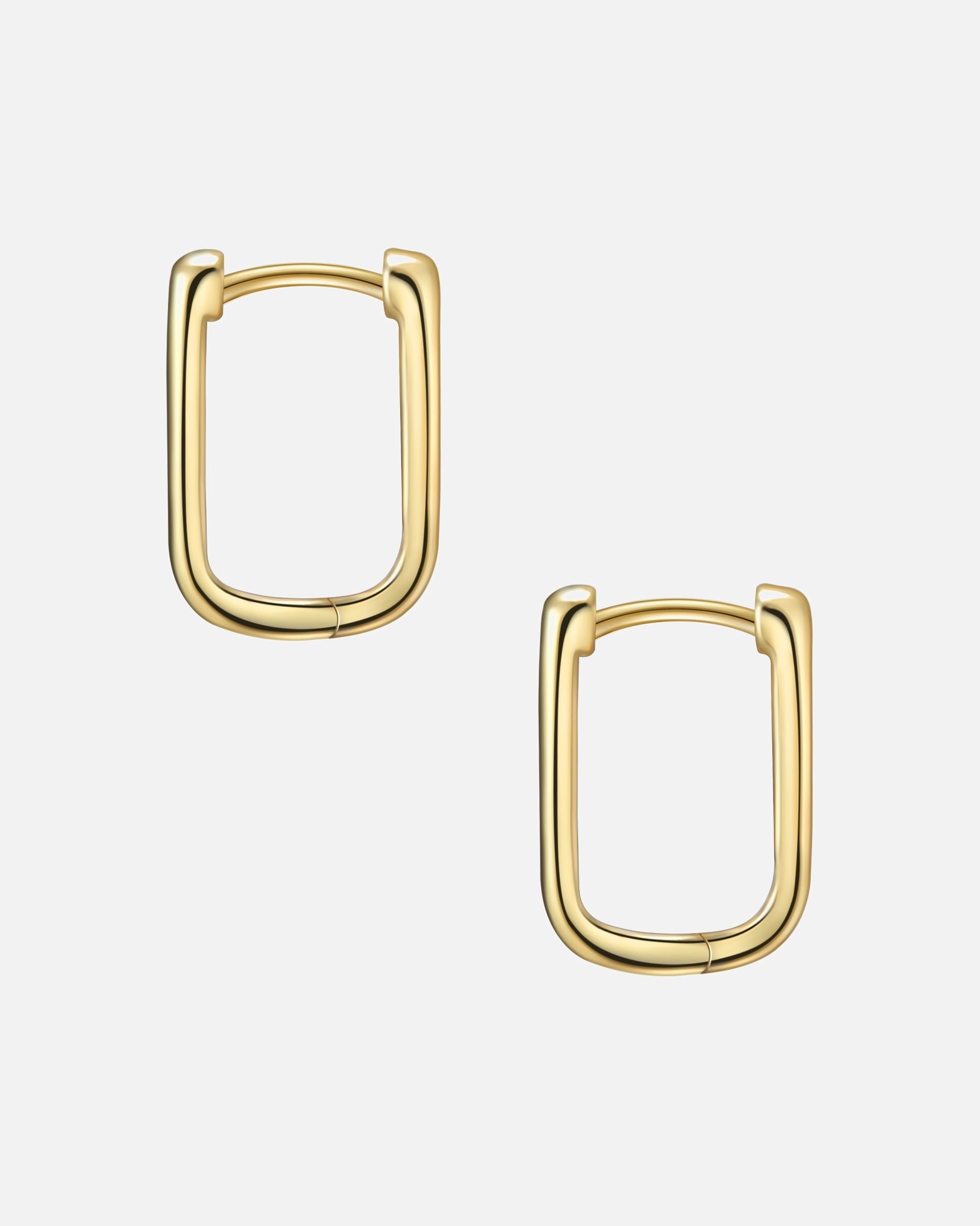 Obrączki dla Kobieta Glanzstücke München Srebrne kolczyki kreole srebro wysokiej próby żółte złoto 14,4 mm