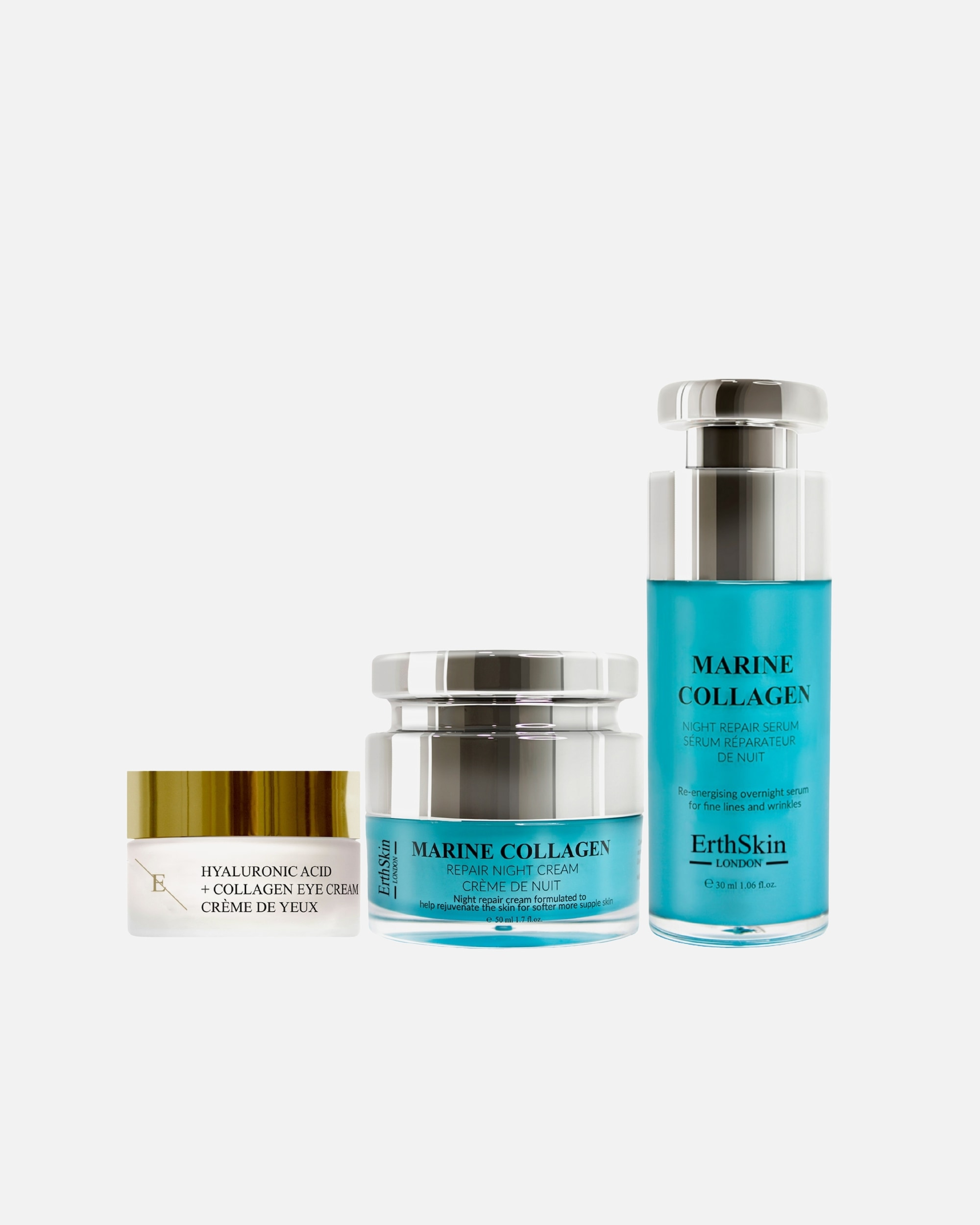 Pięlęgnacja Anti-Aging dla Kobieta ErthSkin London Zestaw do naprawy oczu i oczu w nocy 1 sztukaka