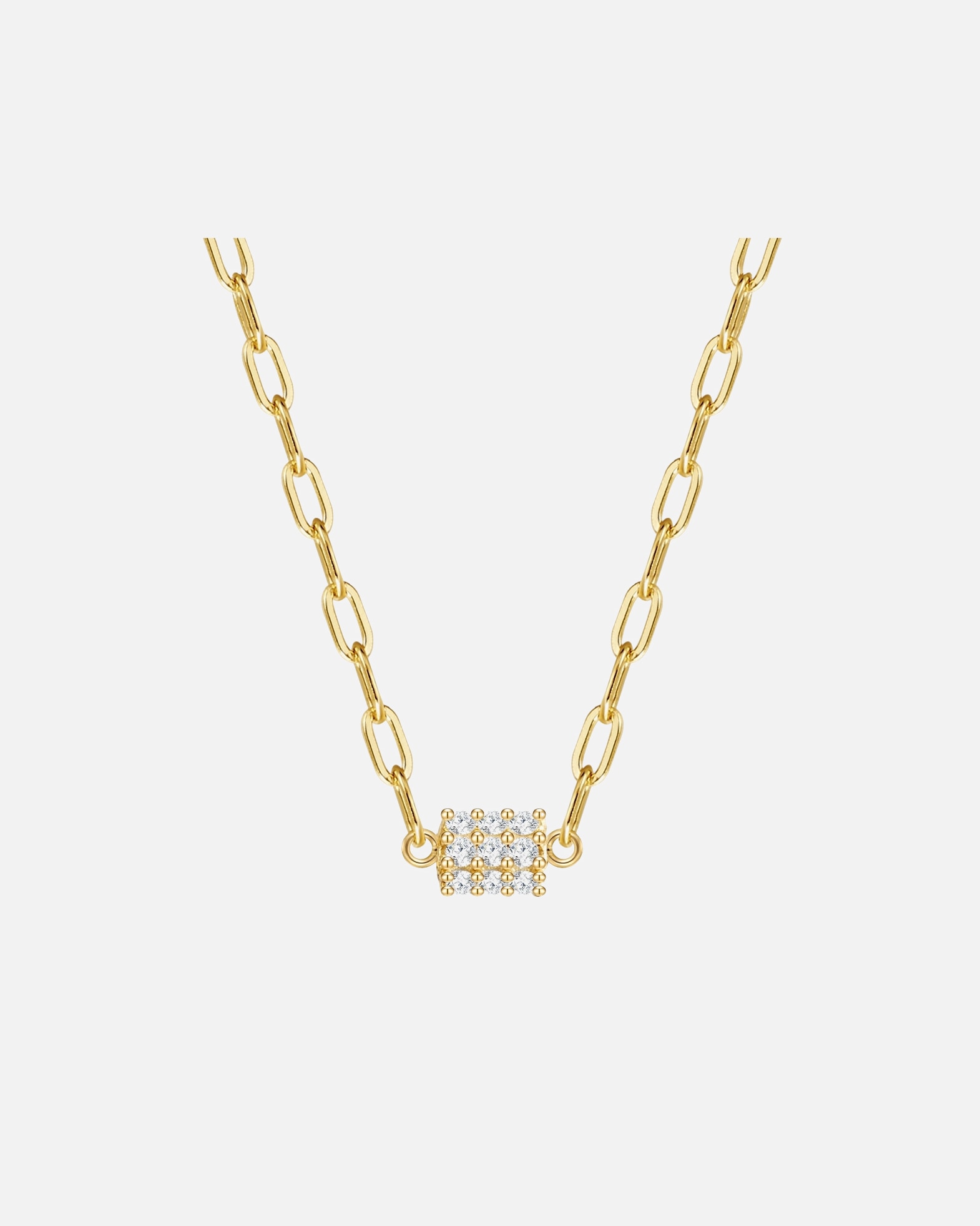 Naszyjnik dla Kobieta Naszyjnik srebrny srebro wysokiej próby Cyrkonia żółte złoto 40,0 cm Basiskette + 5,0 cm Verlängerung