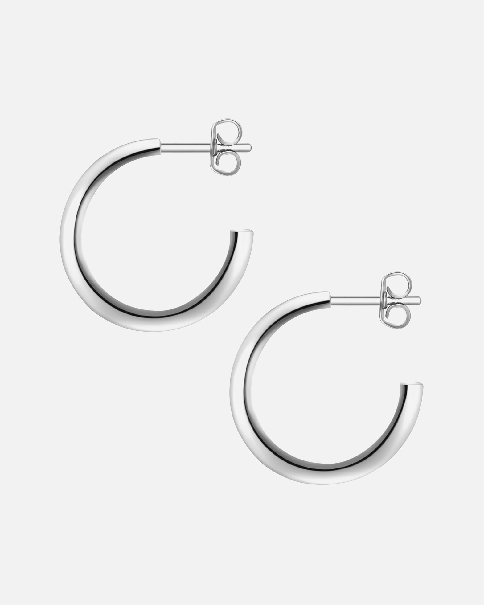 Obrączki dla Kobieta Glanzstücke München Srebrne kolczyki kreole srebro wysokiej próby srebrny 18,9 mm