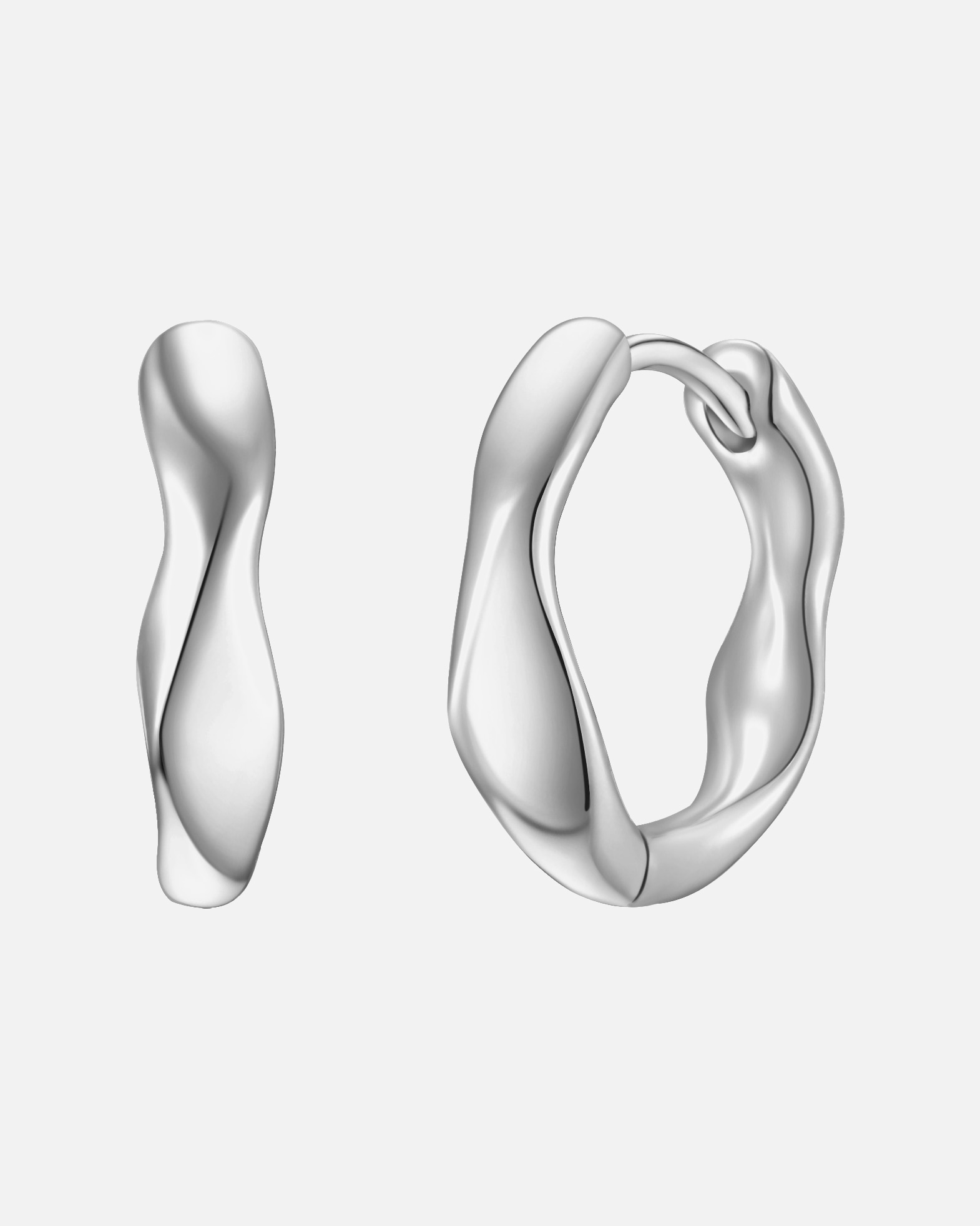 Obrączki dla Kobieta Kolczyki z Srebro wysokiej próby w Srebrny 13,9 mm