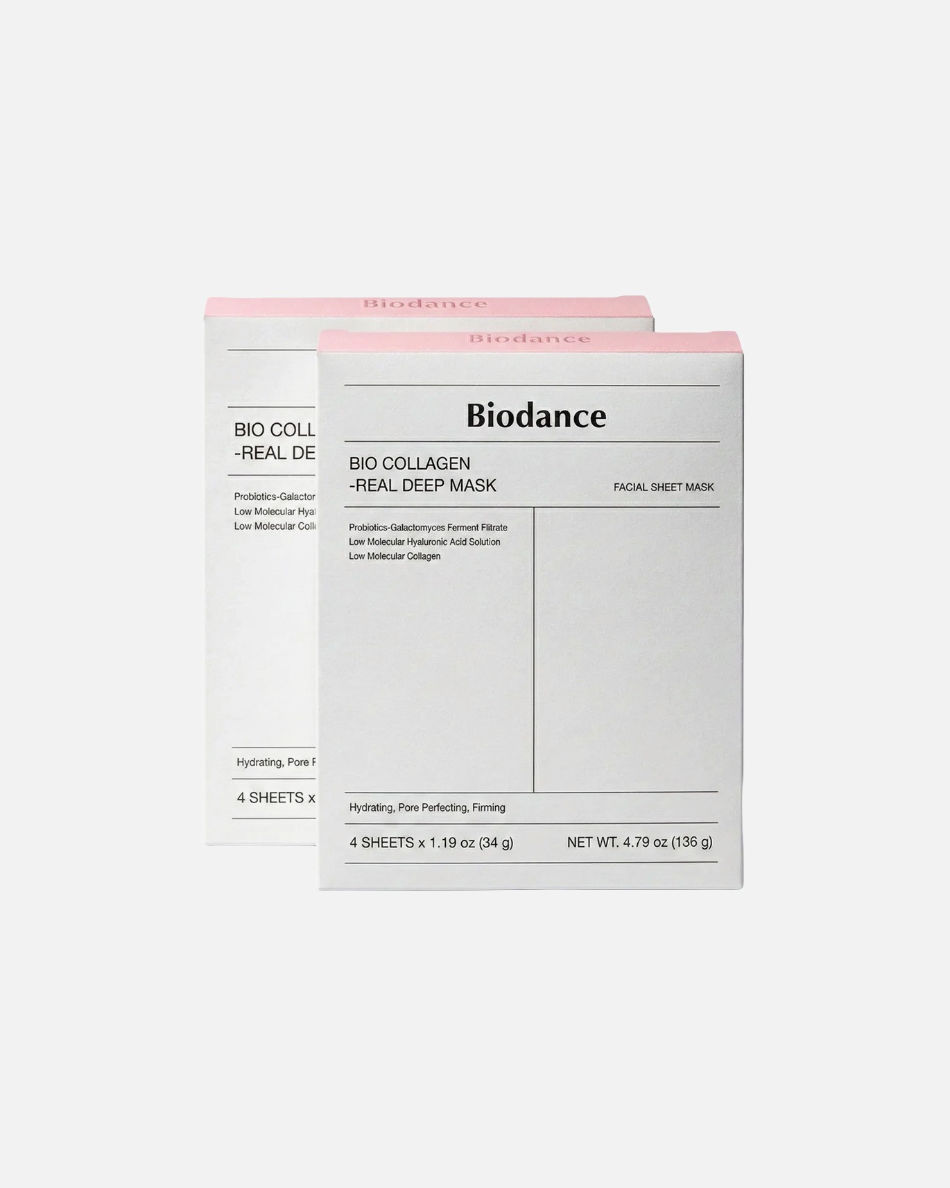 Kolczyki dla Unisex Bio Collagen-Real Deep Mask 4er Pack X2 1 Set