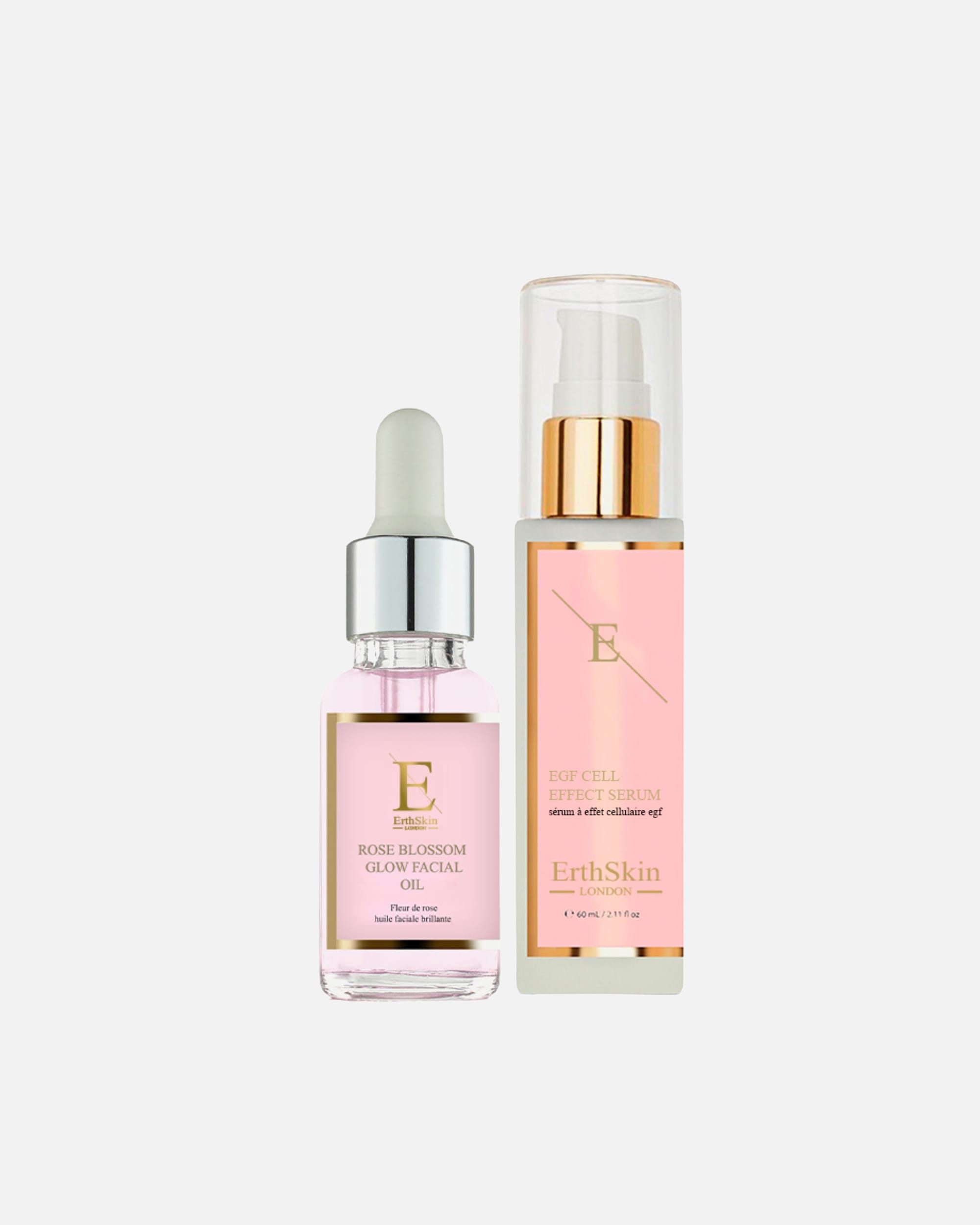 Zestaw do pielęgnacji twarzy dla Kobieta ErthSkin London Duet EGF i Rose Radiance 1 sztukaka