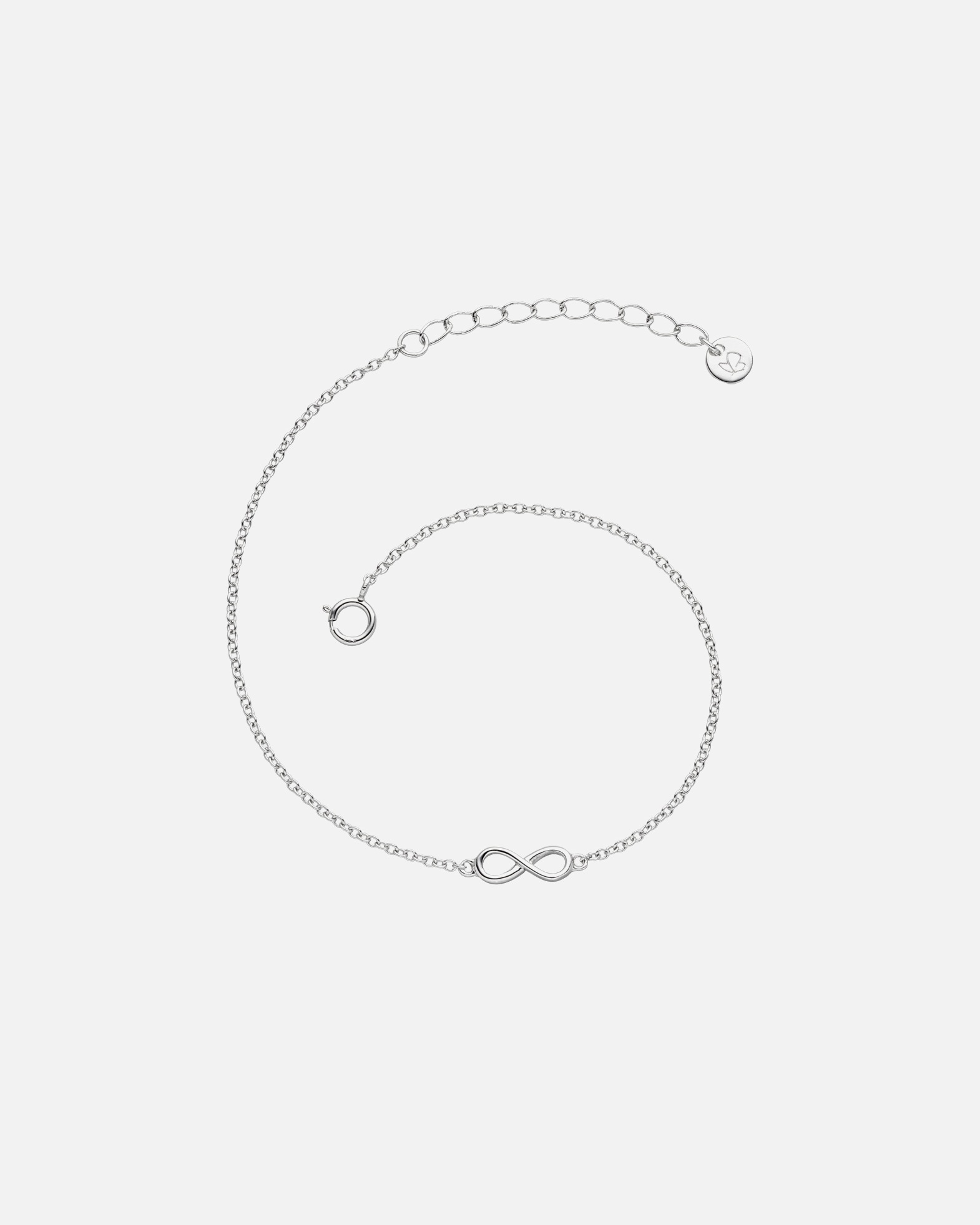 Bransoletka dla Kobieta Glanzstücke München Srebrna bransoleta Infinity srebro wysokiej próby żółte złoto 17,0 cm Basislänge + 3,0 cm Verlängerung