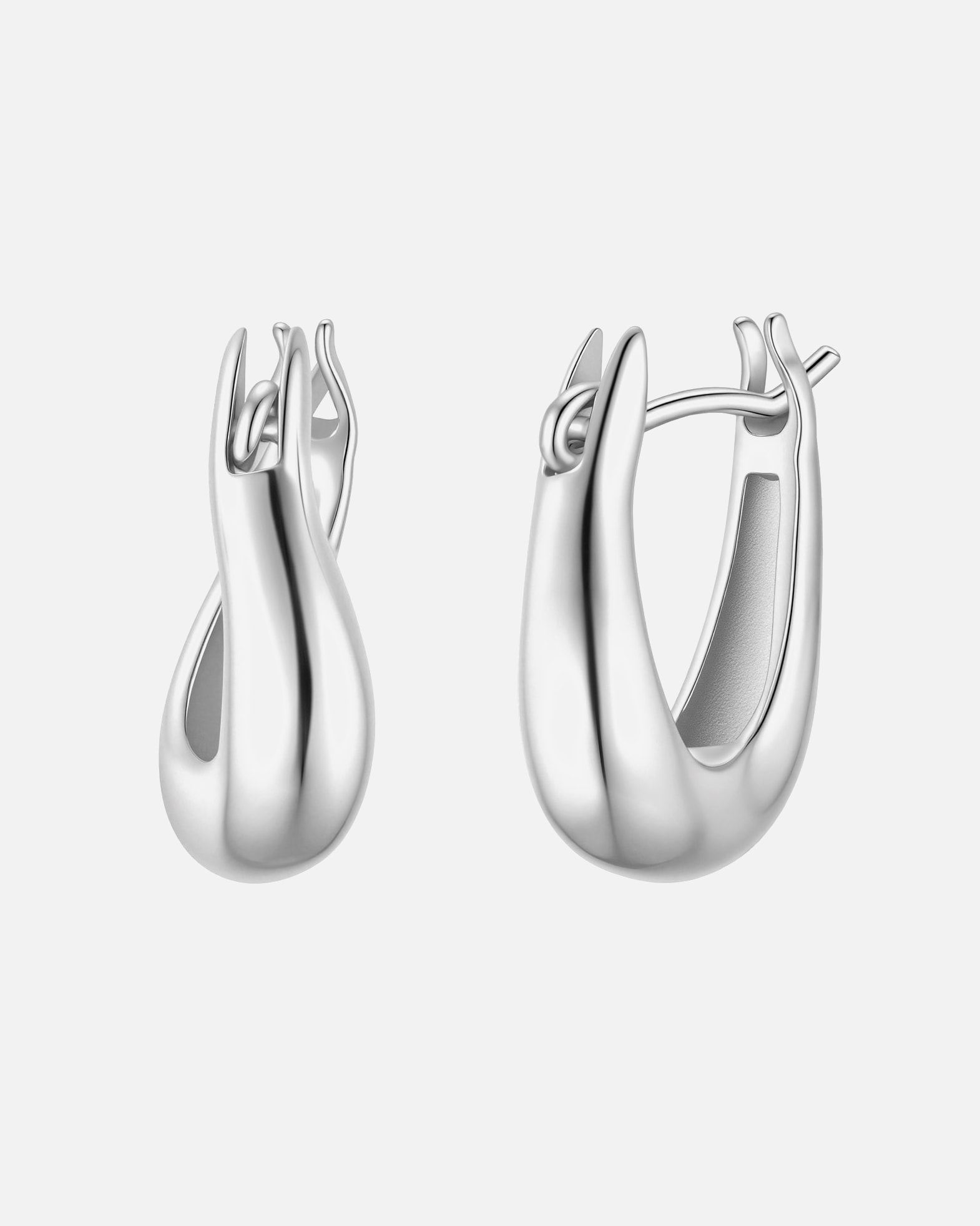 Obrączki dla Kobieta Glanzstücke München Kolczyki kola ze srebra próby 925 w kolorze srebrnym 15,9 mm