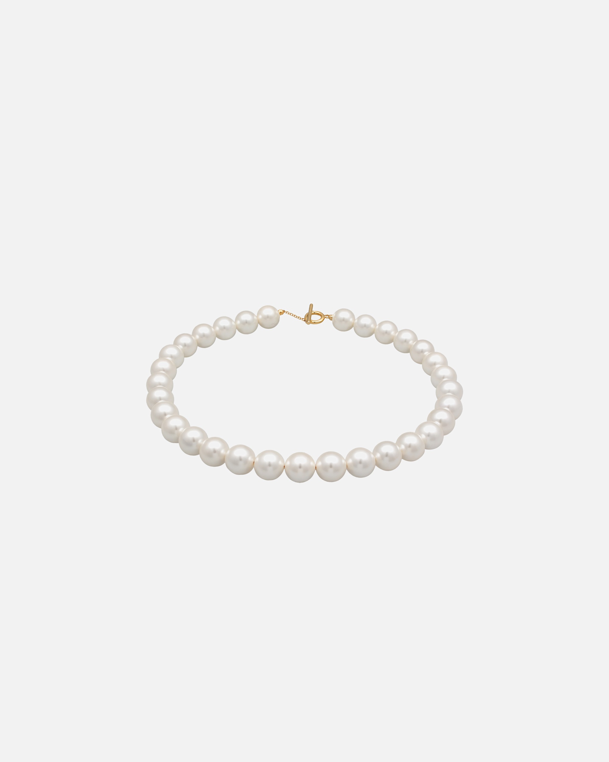 Naszyjnik dla Kobieta Elli Damski Trend T-Bone z pozłacanymi koralikami Shell Core ze srebra próby srebro 925 Sterling Silver 40