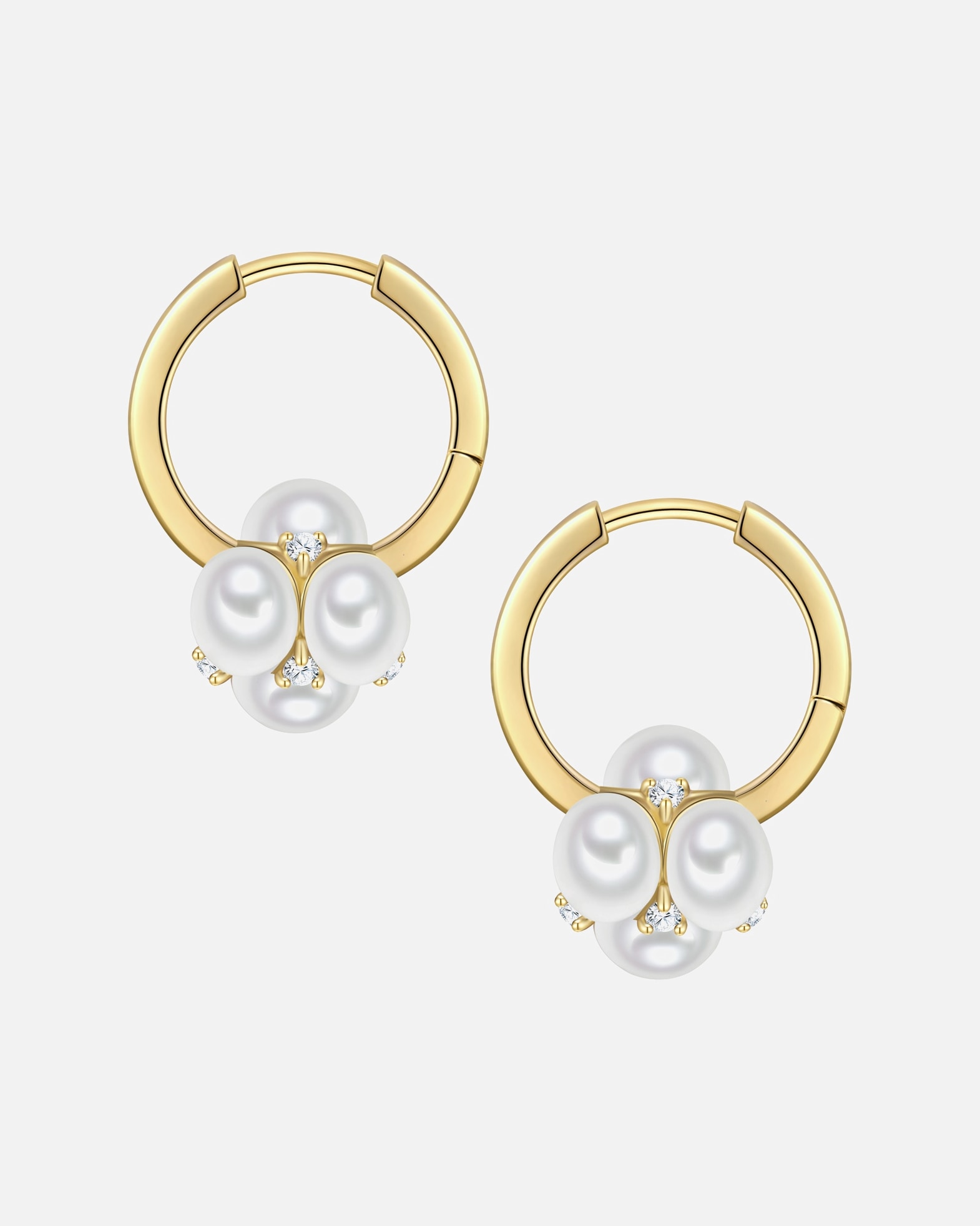 Obrączki dla Kobieta Yokoamii Kolczyki z Mosiadz wMosiadz 19,4 mm