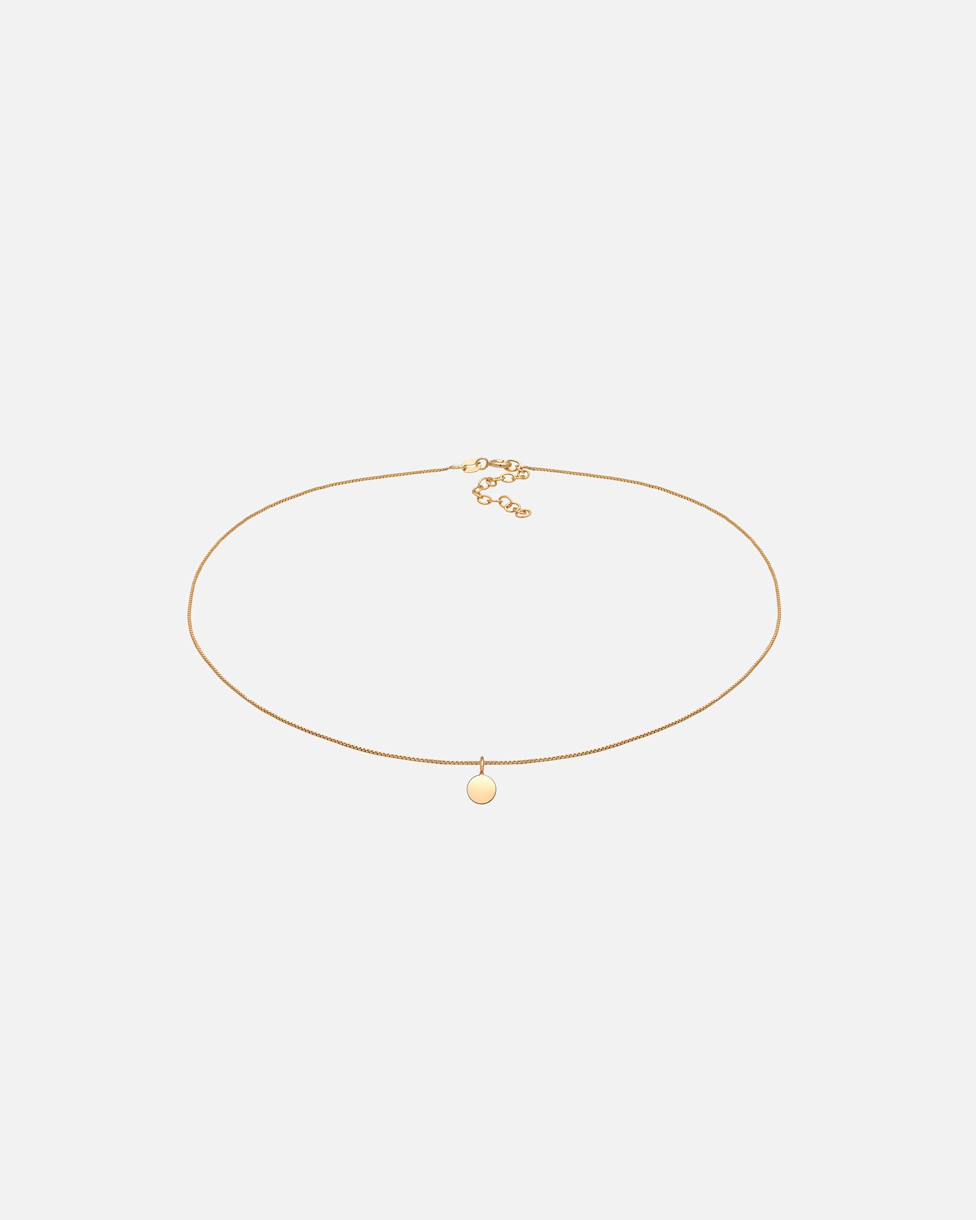 Naszyjnik dla Kobieta Elli Damski wisiorek płytkowy łańcuszek pancerka Basic ze srebra próby 925 Sterling Silver goldfarben