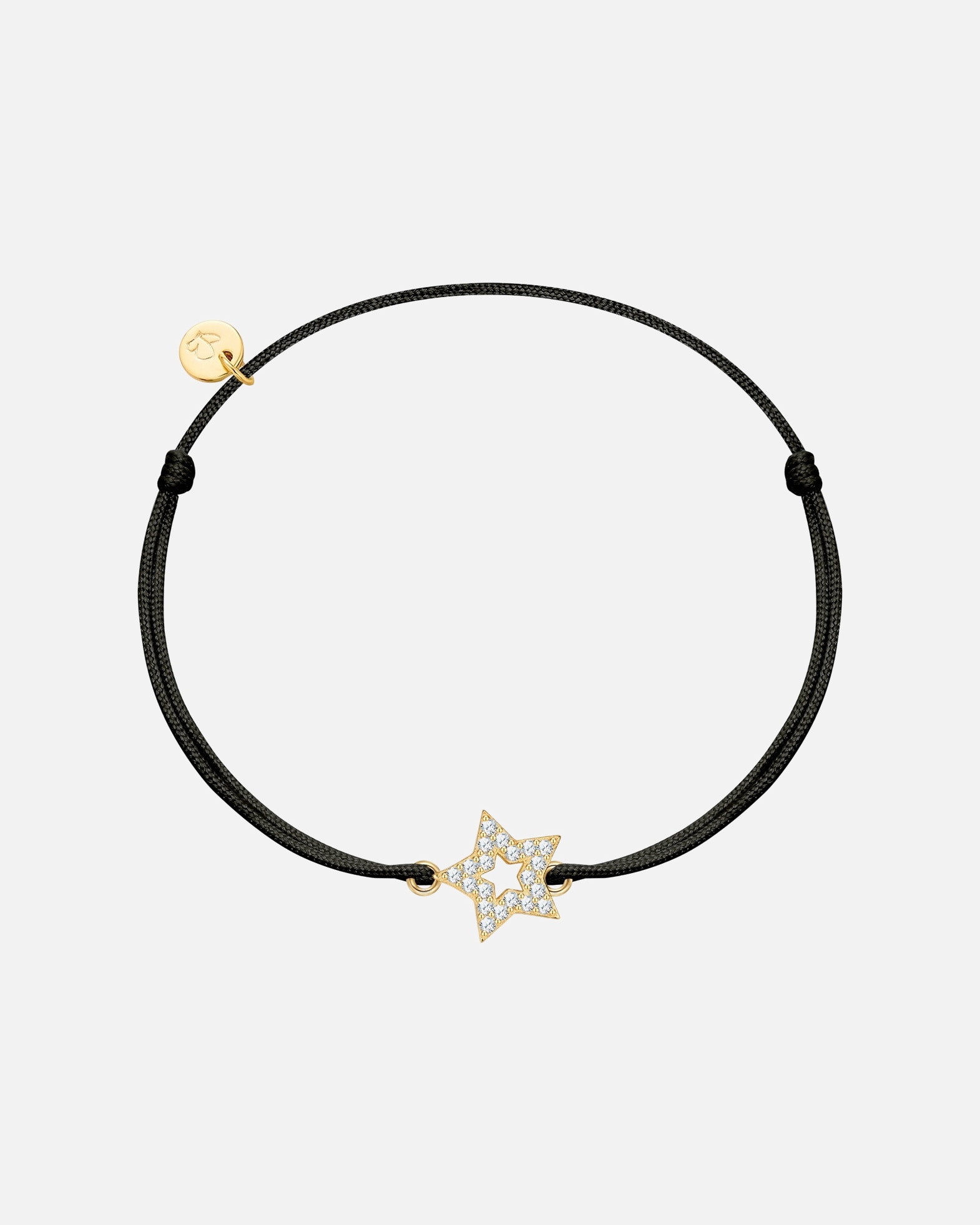 Bransoletka dla Kobieta Glanzstücke München Bransoletka Gwiazda Tkanina Żółte złoto 15,0 - 22,0 cm, flexibel einstellbar