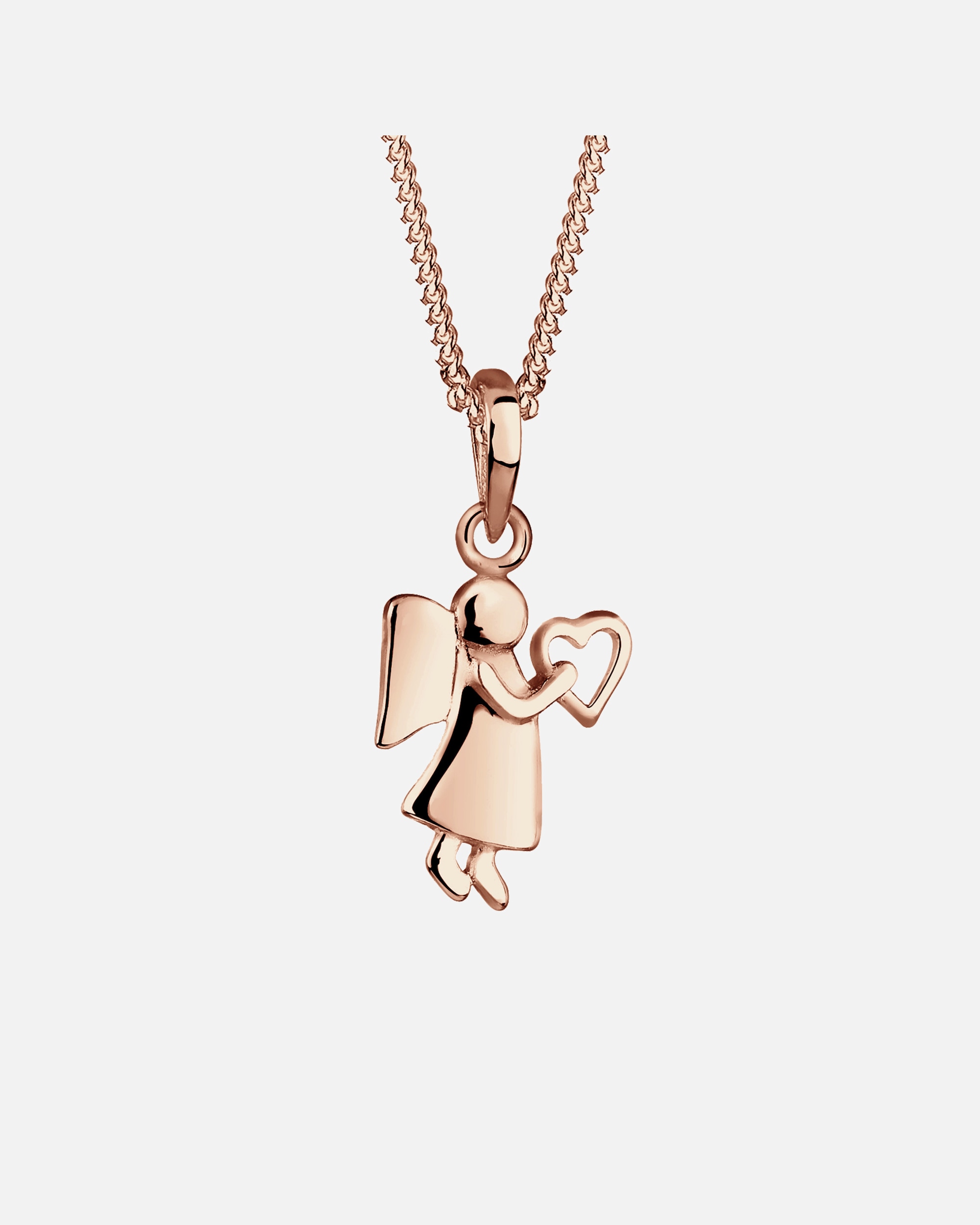 Naszyjnik dla Kobieta Elli Talizman damski Anielskie Serce, srebro 925 Sterling Silver 55