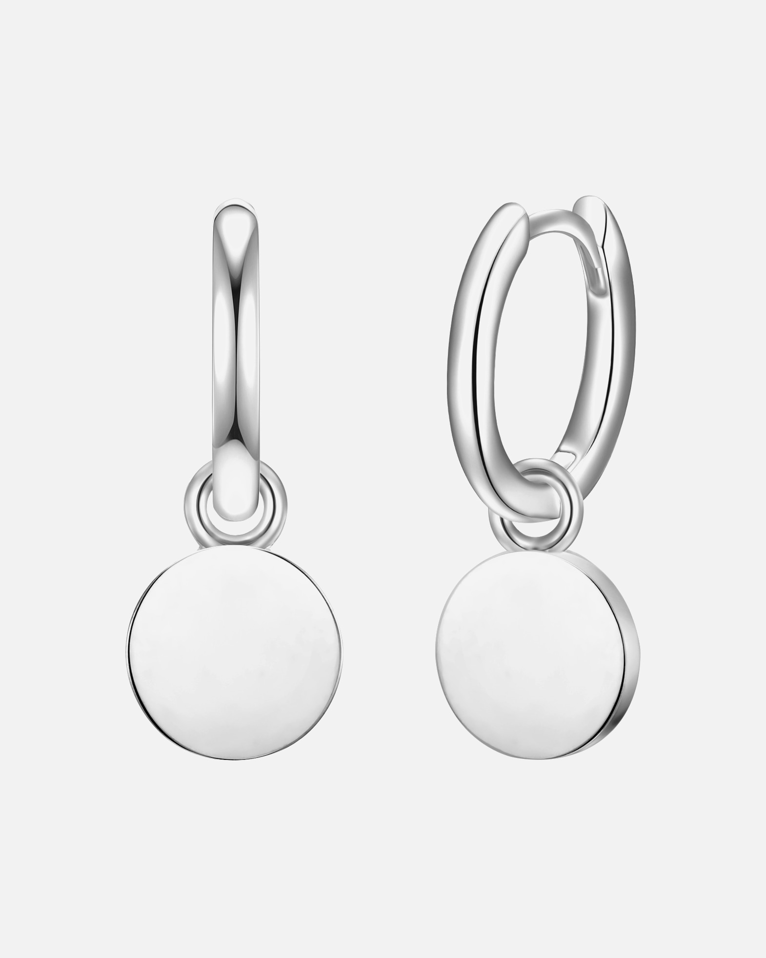 Obrączki dla Kobieta Glanzstücke München Kolczyki Okrag z Srebro wysokiej próby w Srebrny 9,7 mm