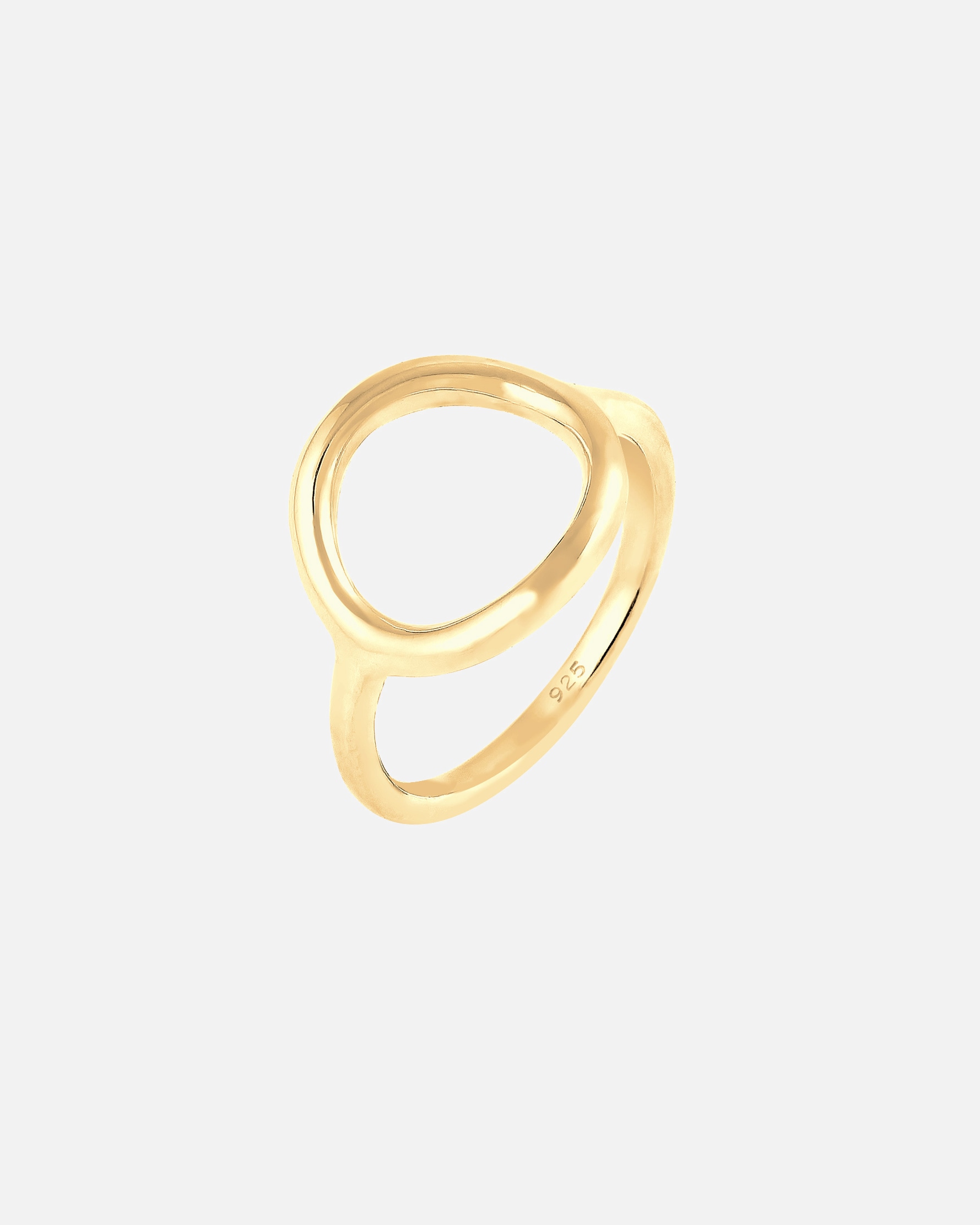 Pierścionek dla Kobieta Elli Damski koło okrągły Geo Statement w srebrze 925 Sterling Silver 56