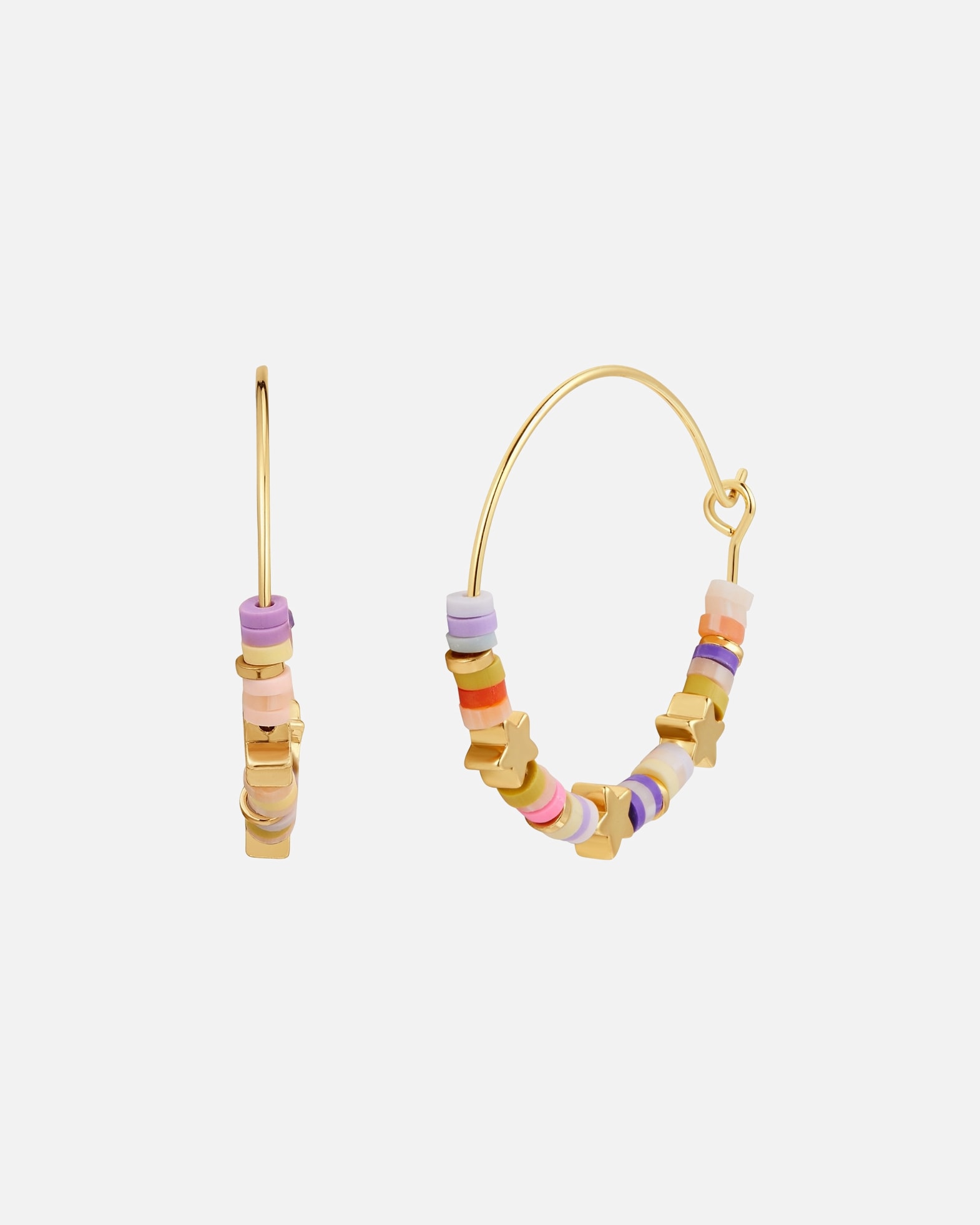 Obrączki dla Kobieta Kolczyki Mosiadz Żółte złoto 32,2 mm