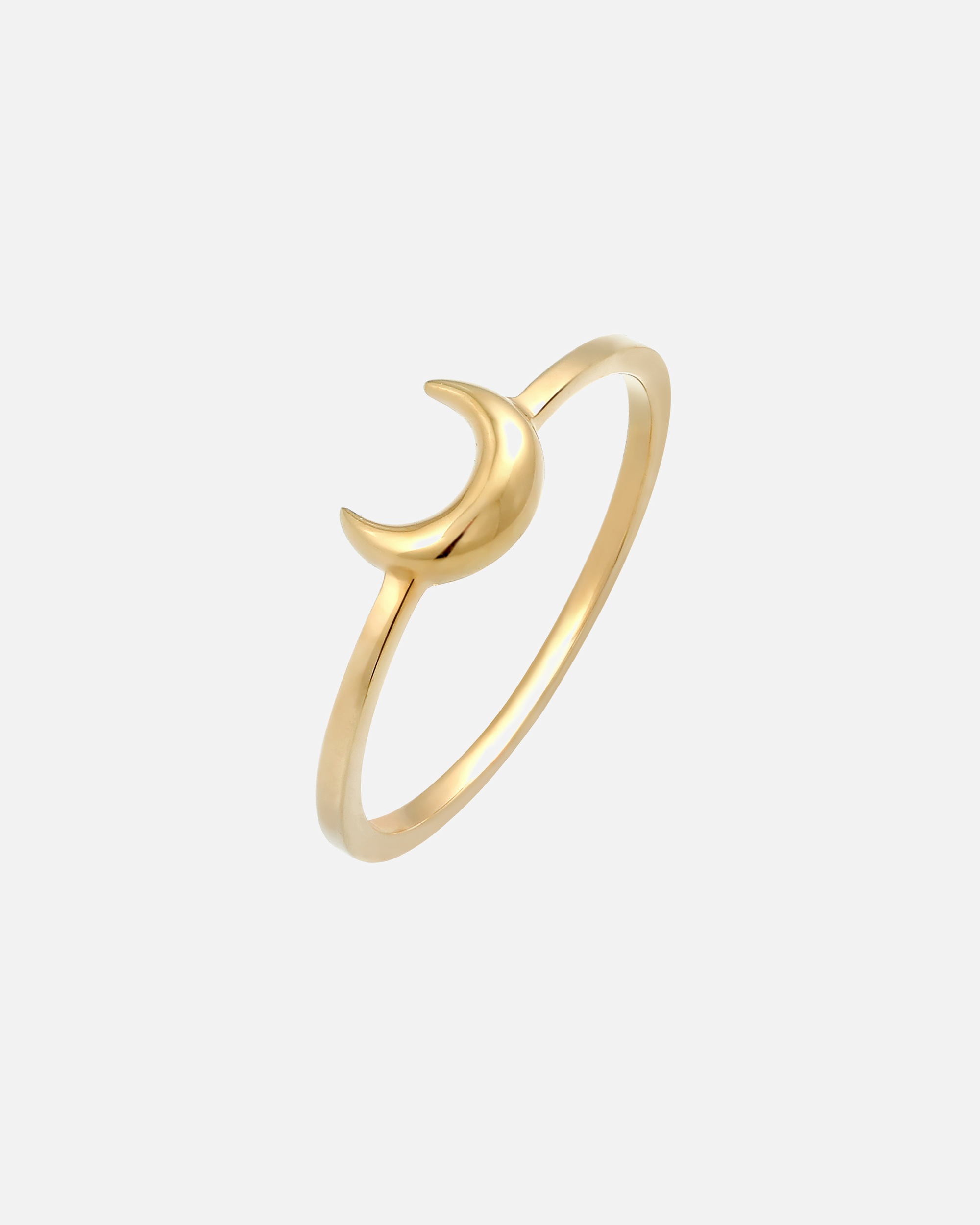 Pierścionek dla Kobieta Elli Damski półksiężyc Astro Basic Trend z pozłacanego srebra próby 925 Sterling Silver 52