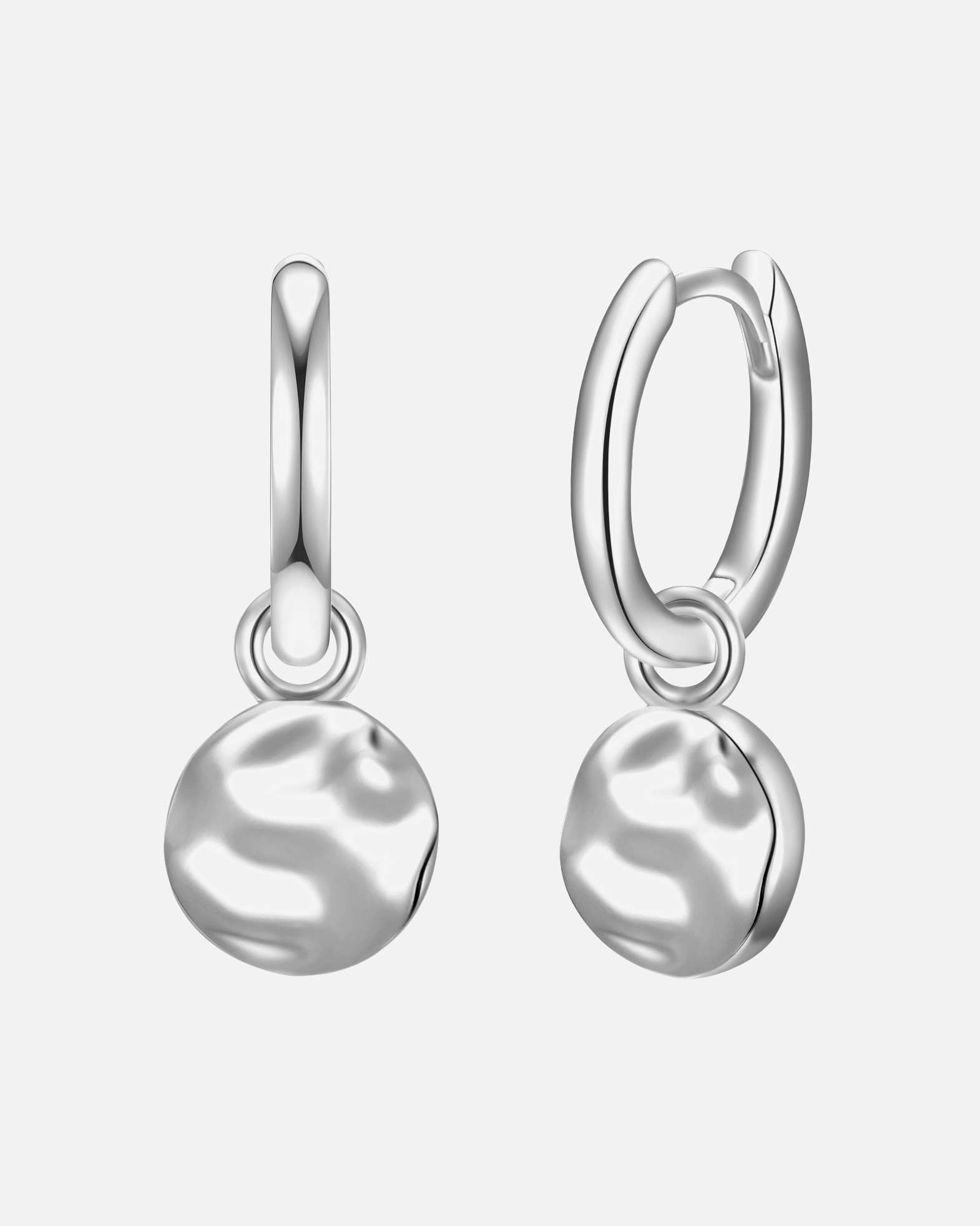 Obrączki dla Kobieta Kolczyki Okrag z Srebro wysokiej próby w Srebrny 9,7 mm