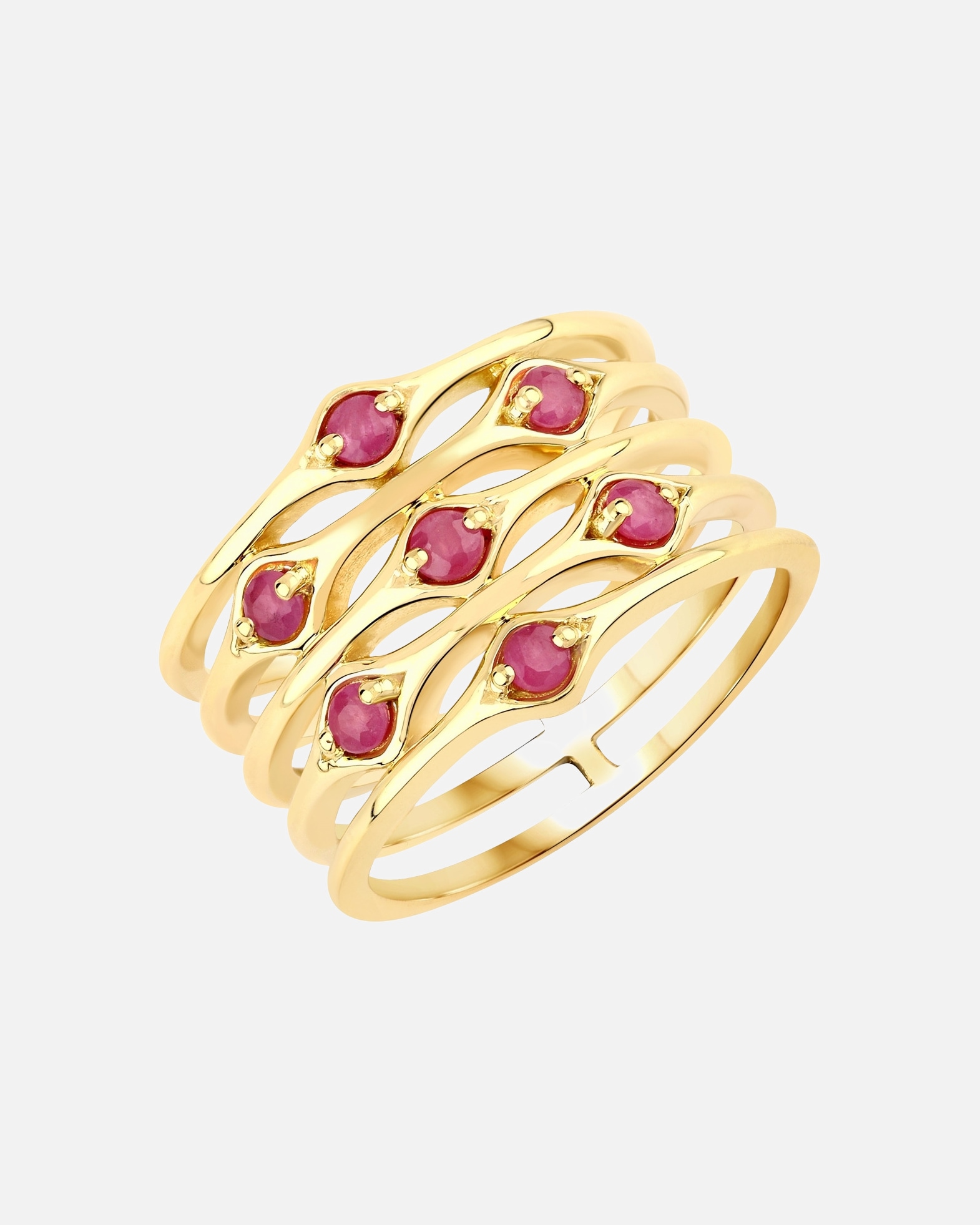 Pierścionek dla Kobieta Rafaela Donata Pierścionek Srebro wysokiej próby Żółte złoto 52