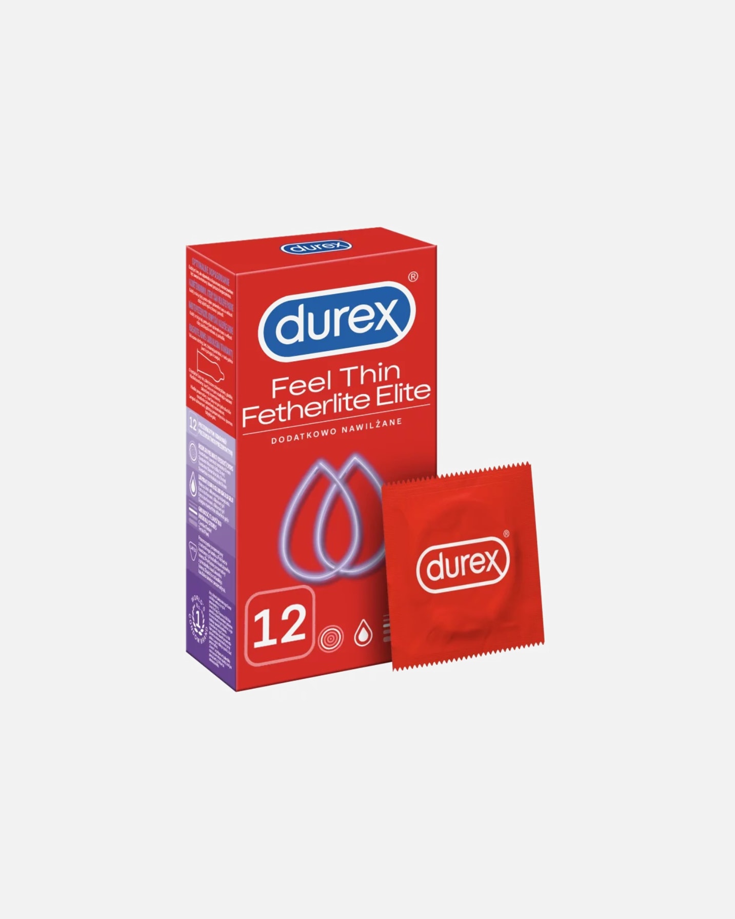 Prezerwatywa dla Unisex Durex Fetherlite Elite 12 szt