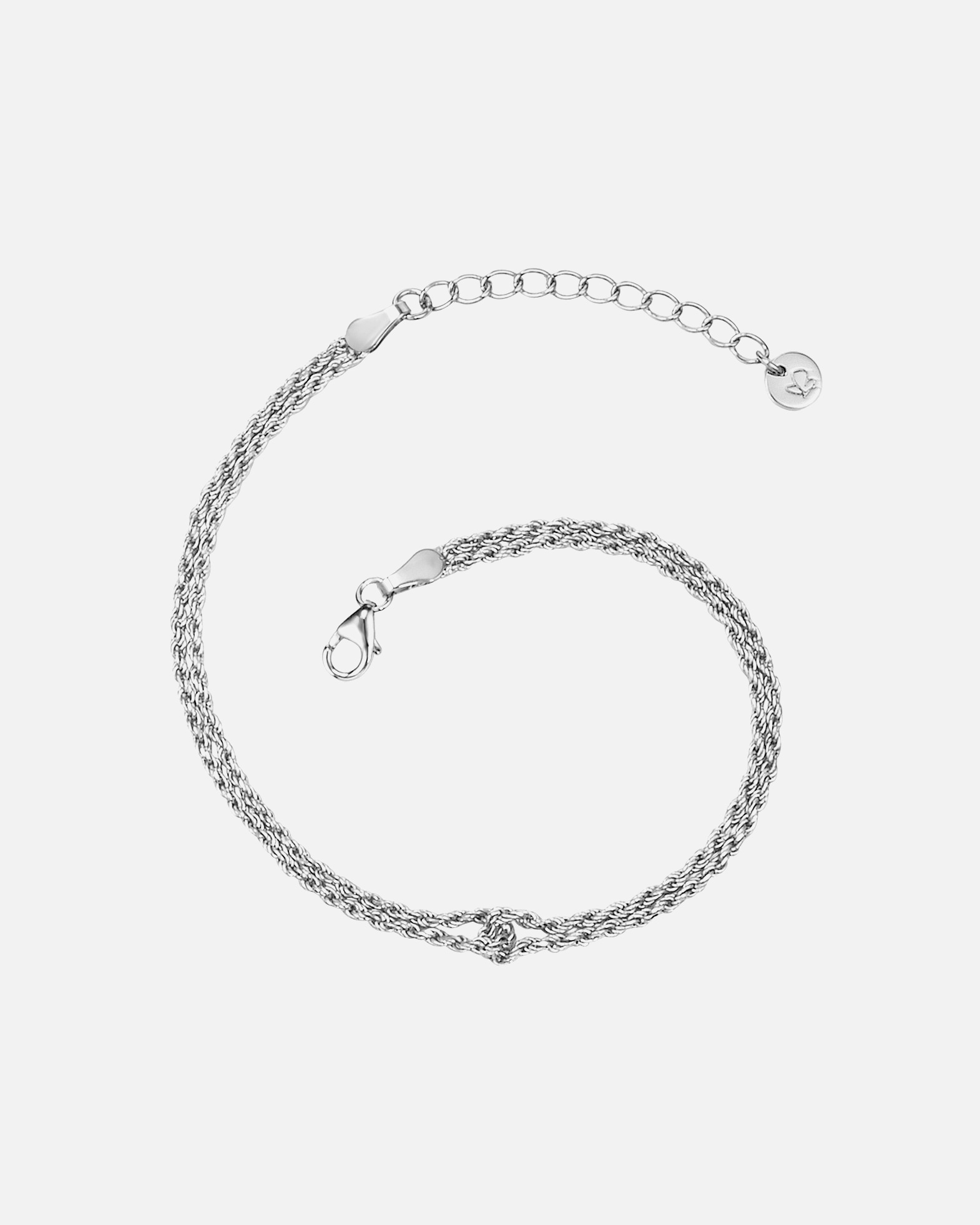 Bransoletka dla Kobieta Srebrna bransoleta srebro wysokiej próby srebrny 17,0 cm Basislänge + 3,0 cm Verlängerung