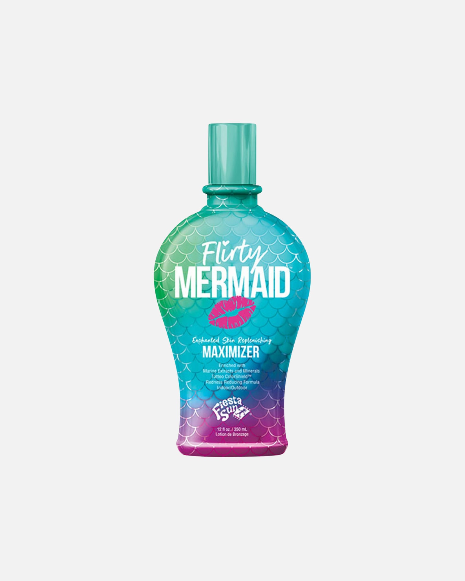 Balsam do opalania dla Unisex Fiesta Sun Default Brand Line Flirty Mermaid nawilżający balsam do opalania z masłem shea i zieloną herbatą 350 ml