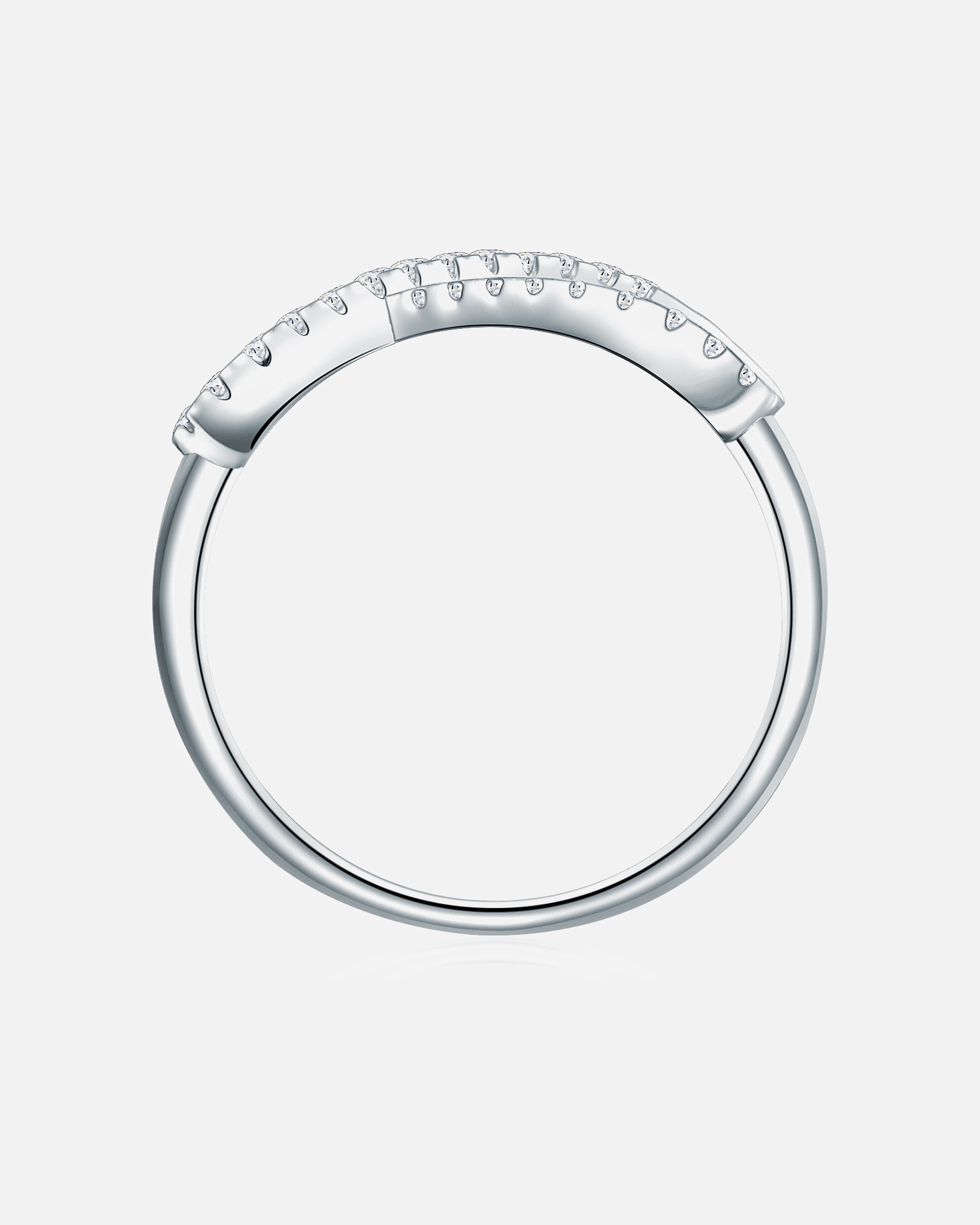 Pierścionek dla Kobieta Trilani Srebrny pierścionek srebro wysokiej próby Cyrkonia srebrny 48