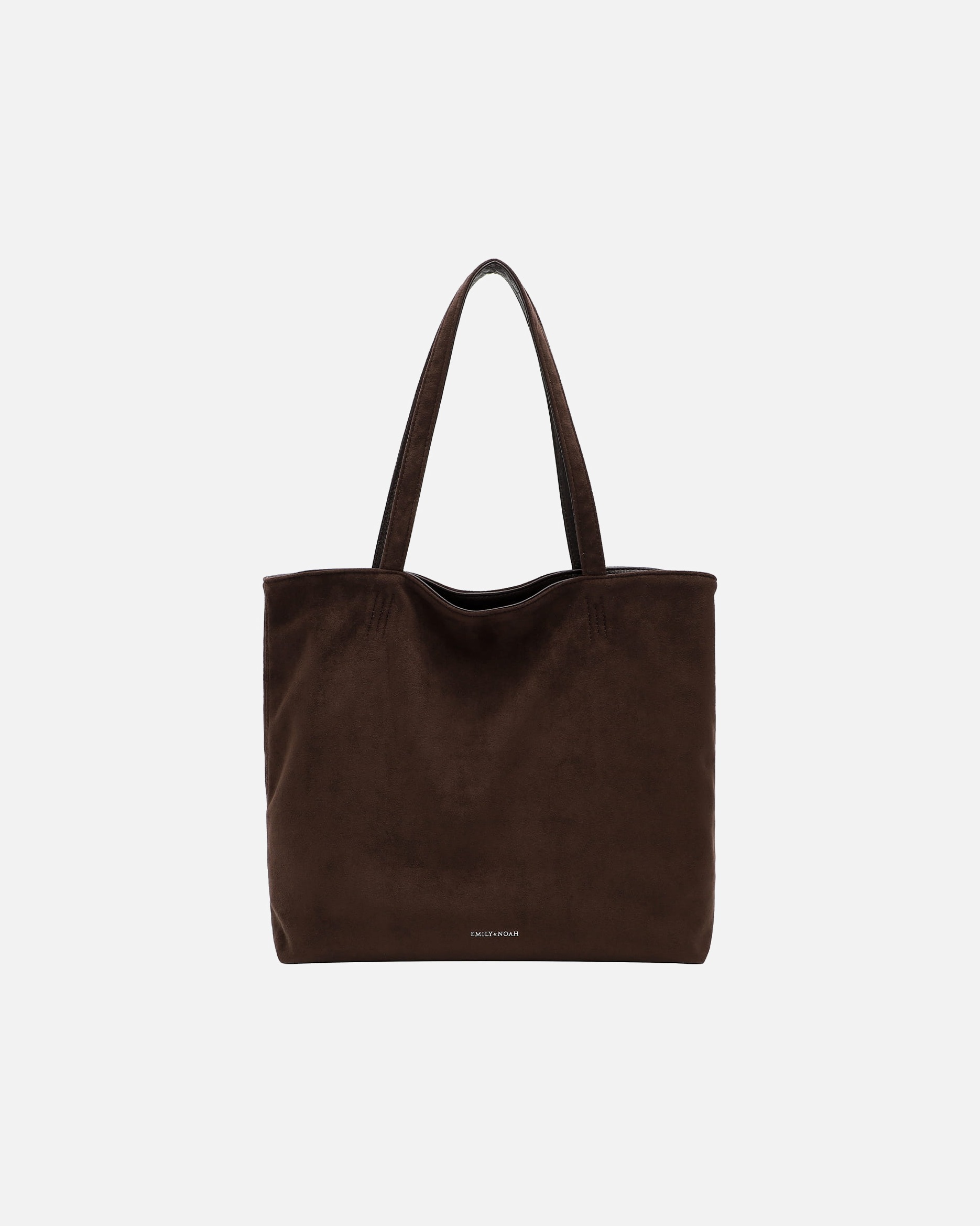 Torba dla Kobieta Emily & Noah Torebka Shopper E&N Eva Suede Brown